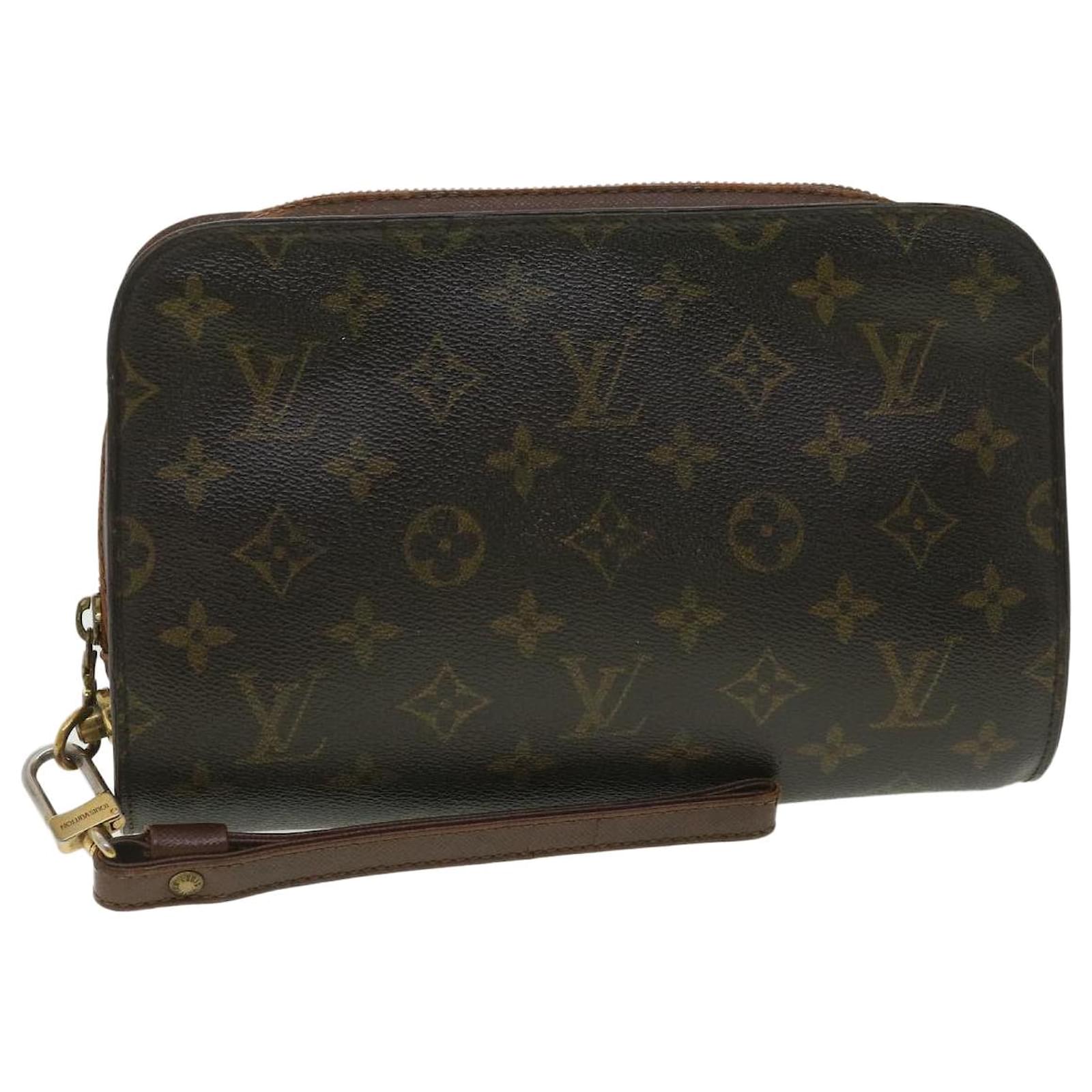 LOUIS VUITTON Monogram Pochette Dam GM Clutch Bag M51810 LV Auth