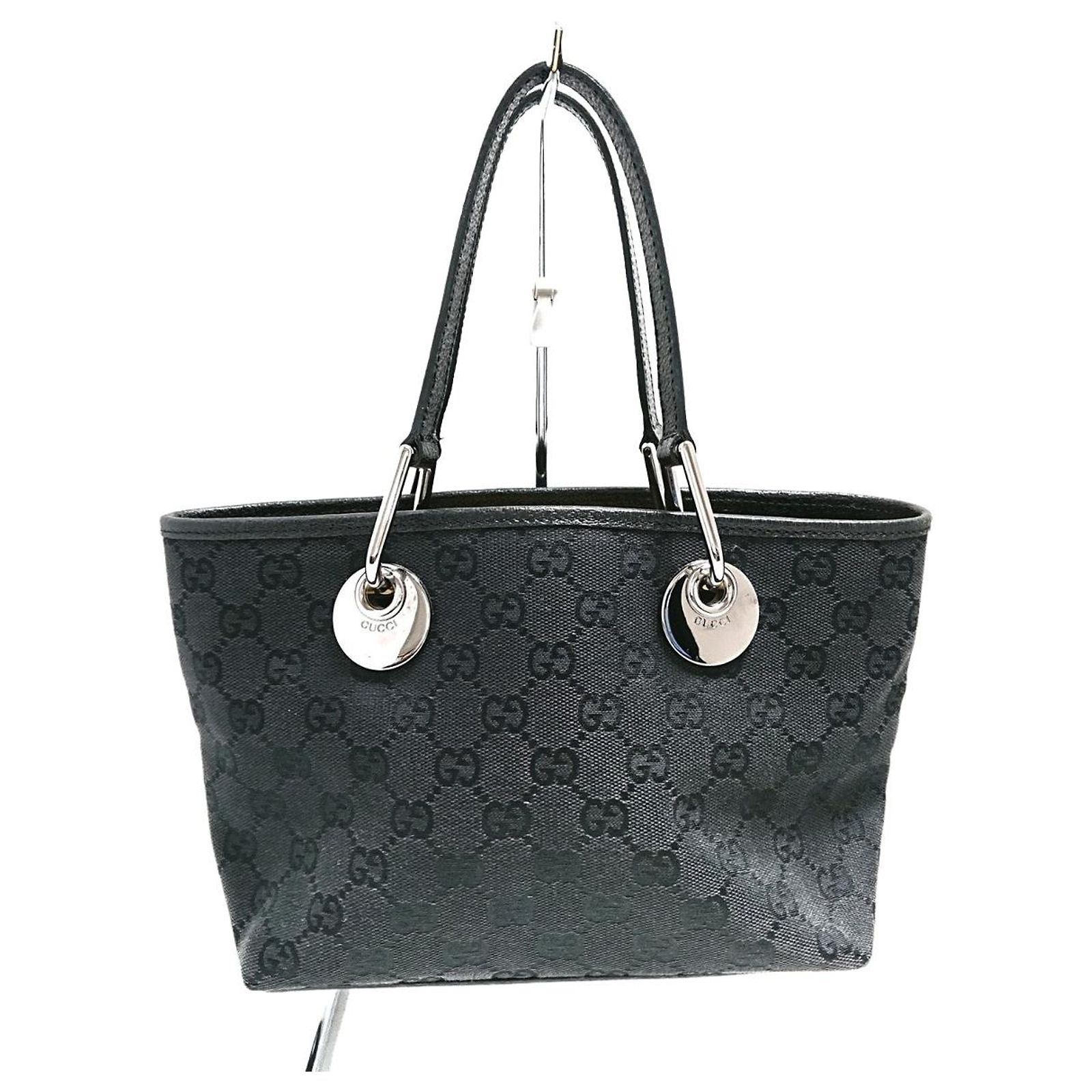 Gucci GG pattern Black Leather ref.764933 - Joli Closet