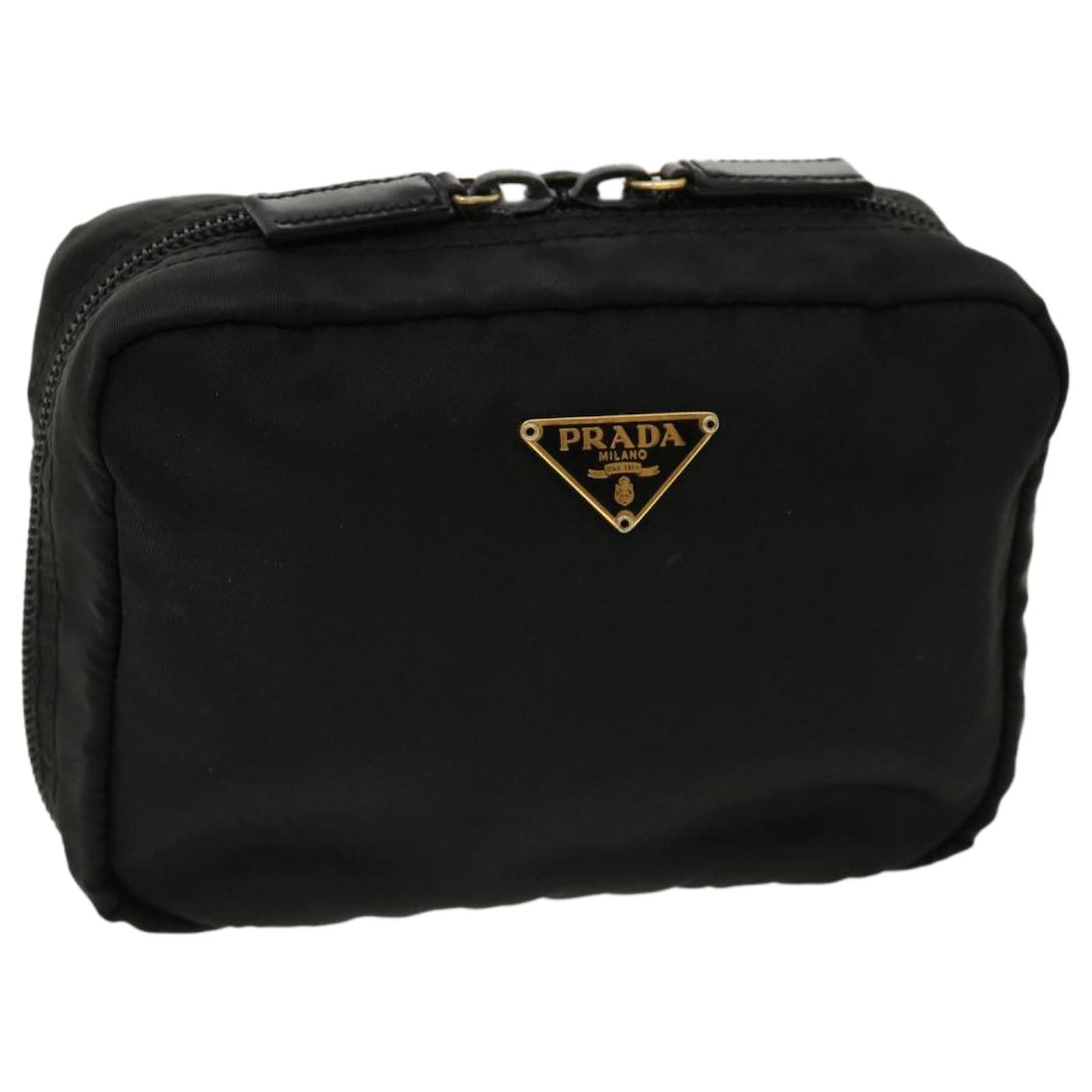 Prada - Black Nylon Small Zip Cosmetic Case