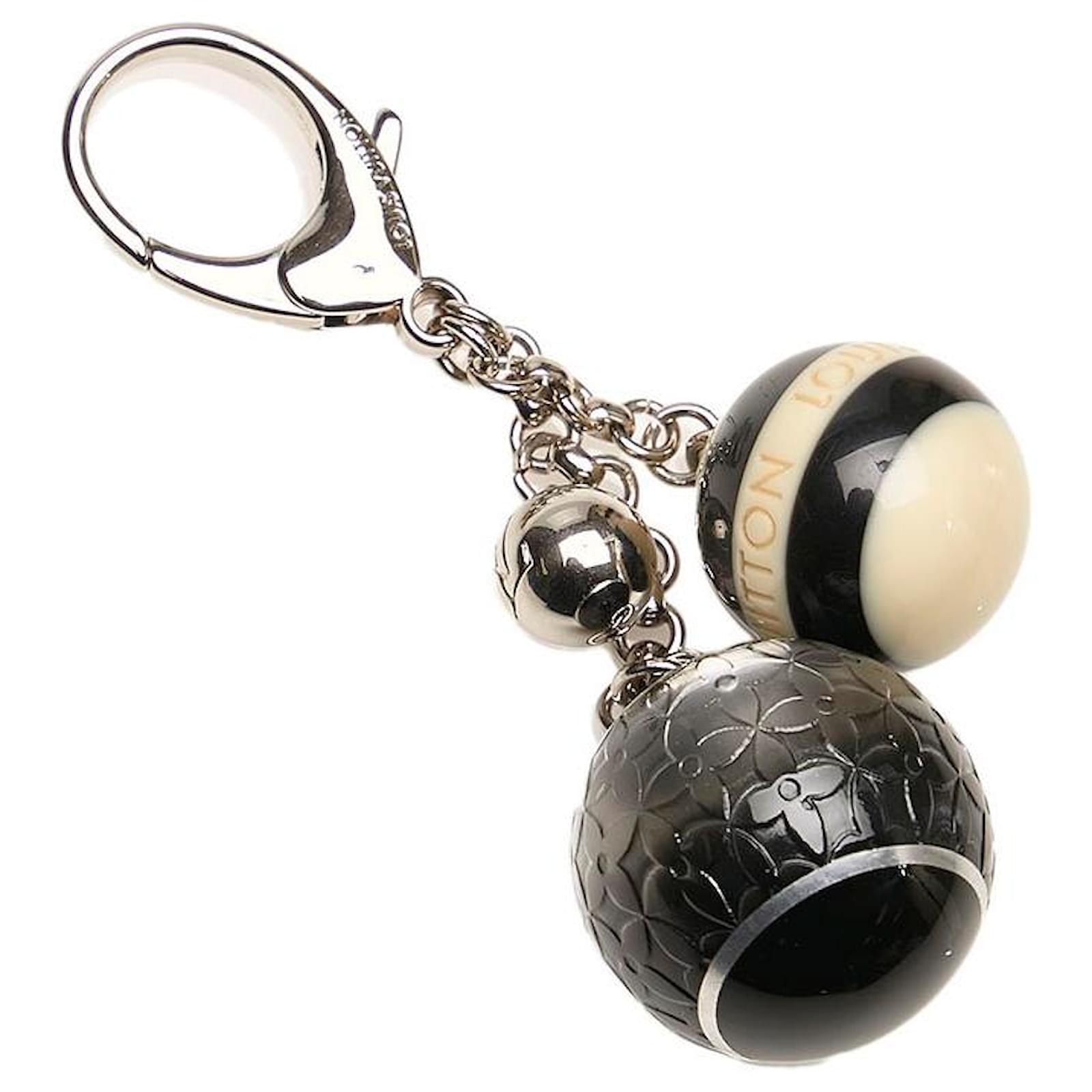 Louis Vuitton Sac Mini Lin Ball Keychain / Bag Charm