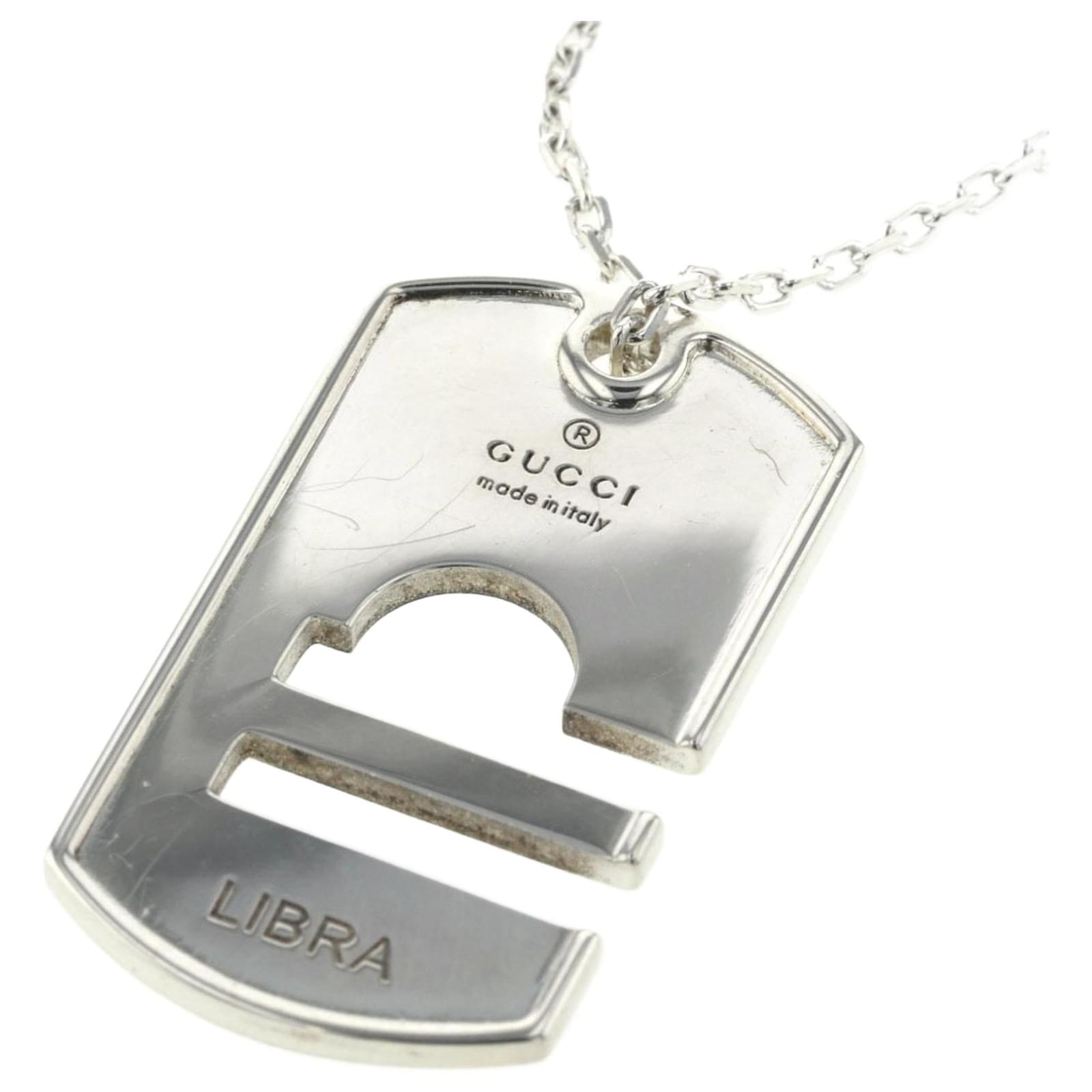 Libra Tag Pendant Necklace