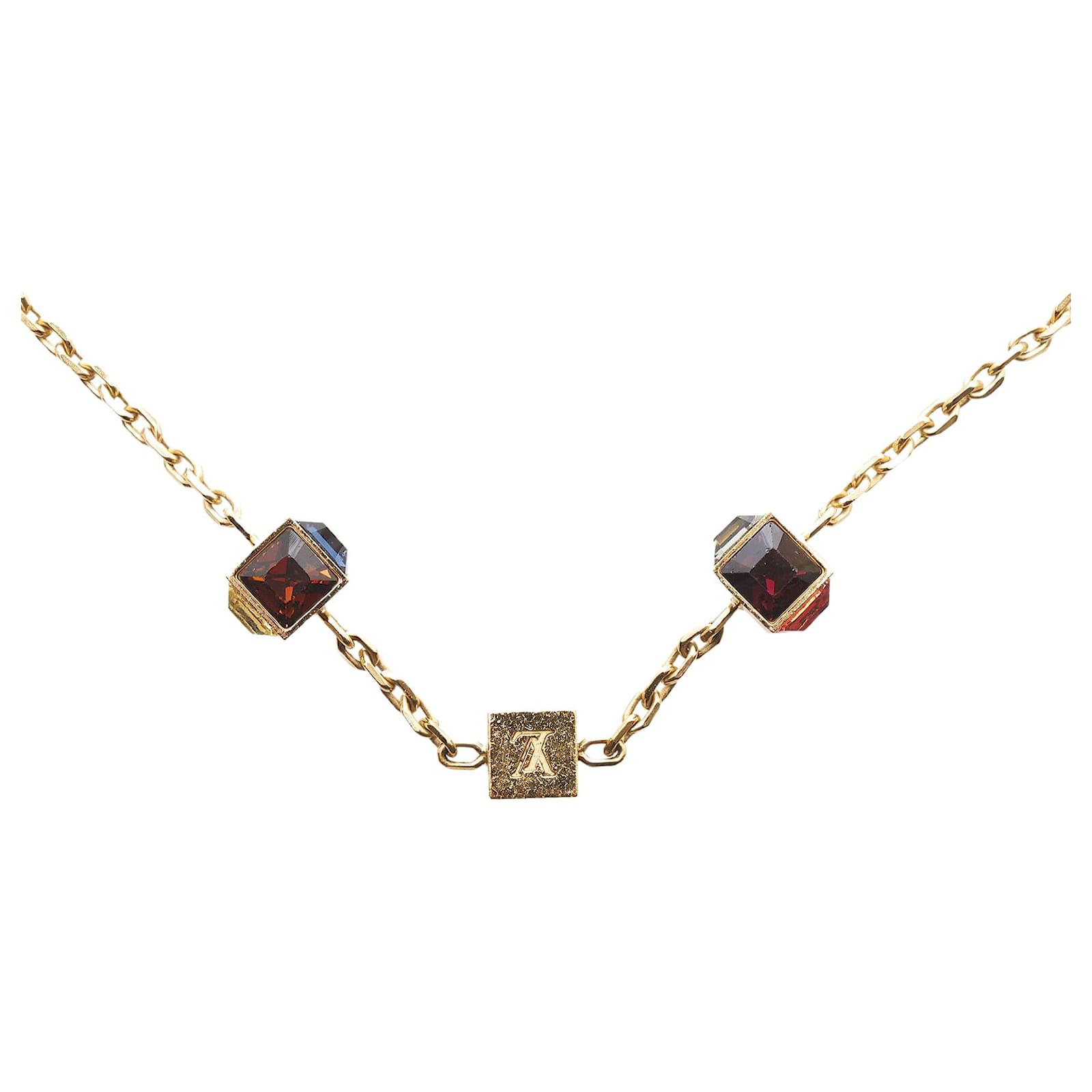 Gold Louis Vuitton Corey Gamble Necklace