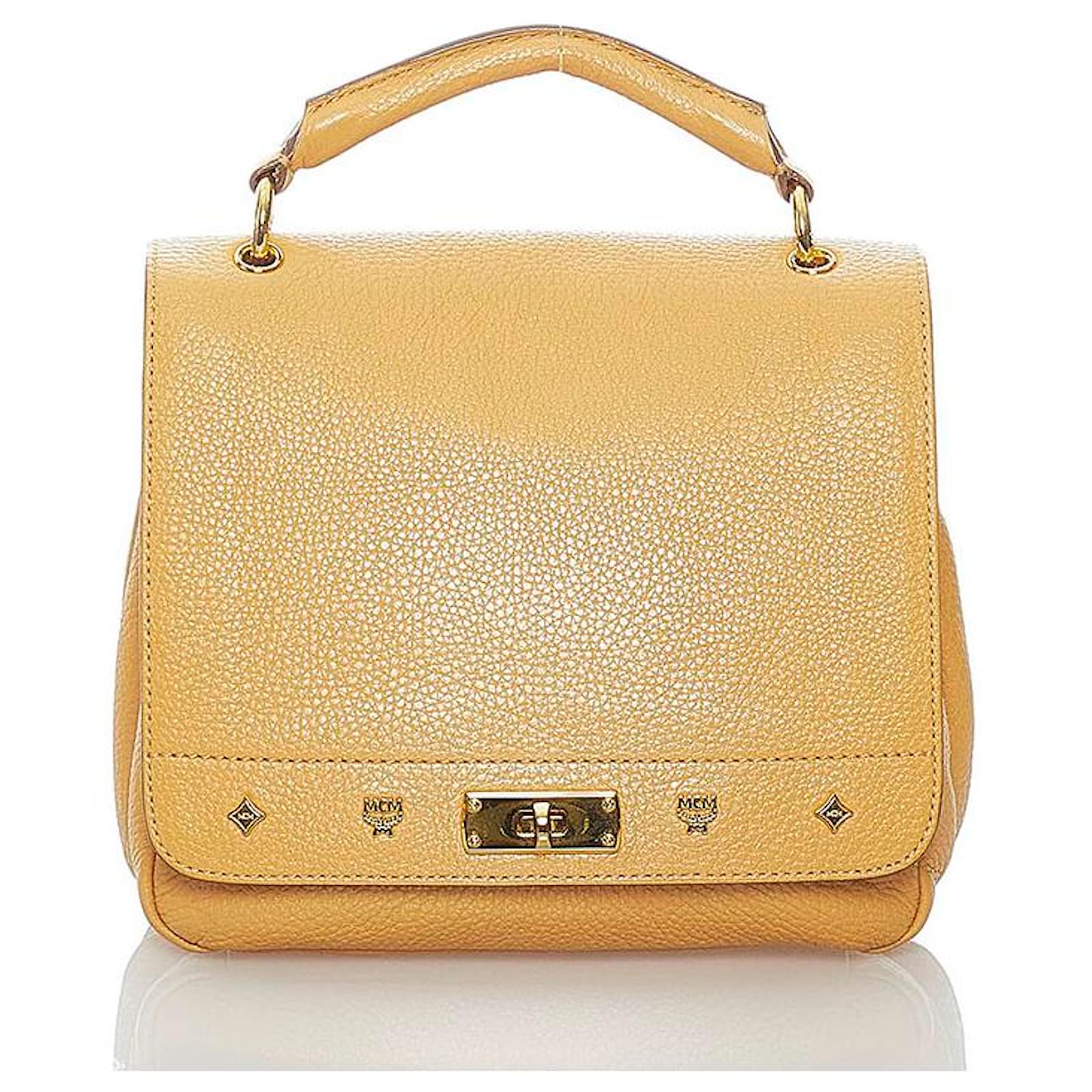 MCM Yellow Leather ref.766559 Joli Closet