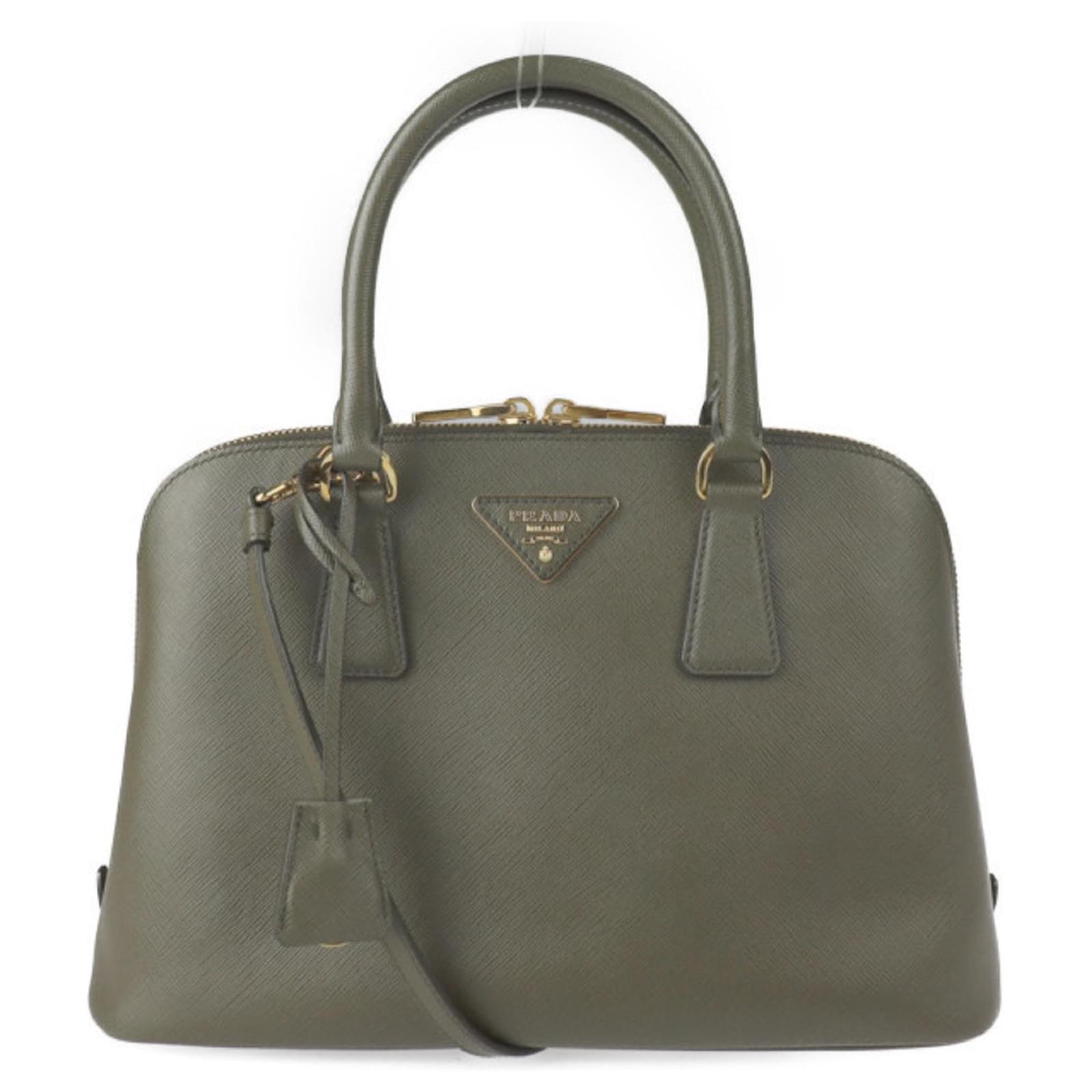 Prada Galleria Olive green Leather ref.767221 Joli Closet