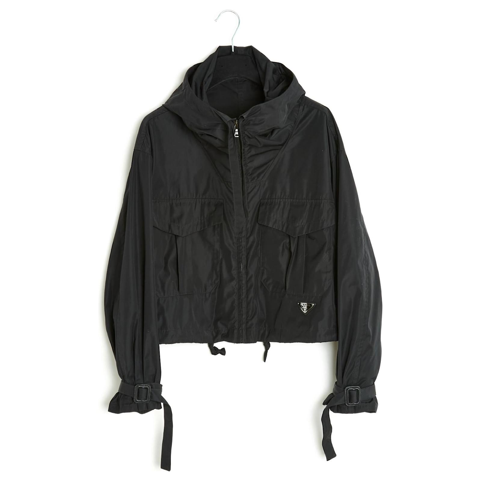 Prada Re-Nylon jacket M black Polyester ref.767230 - Joli Closet