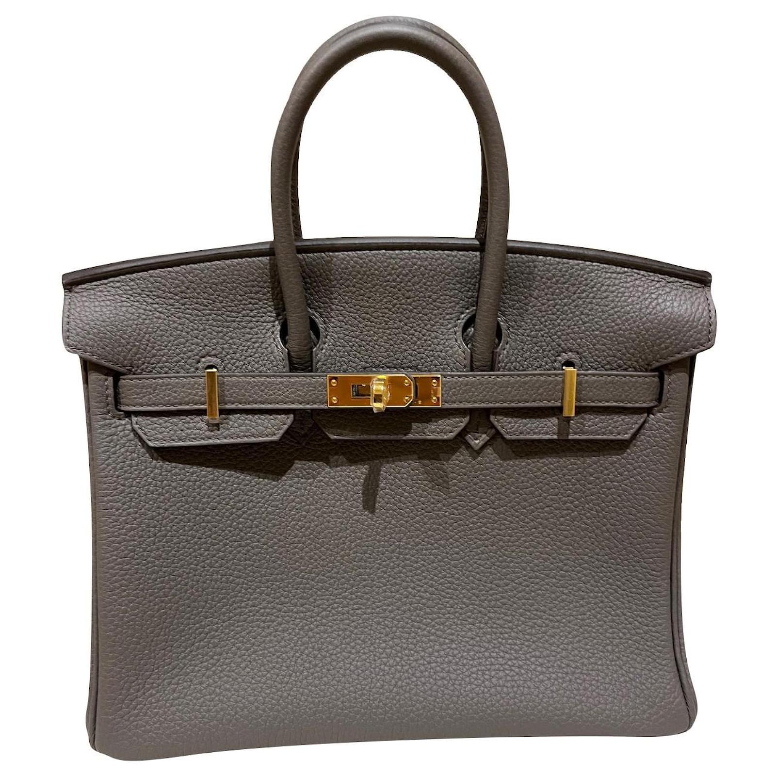 Acapulco Herm s HERMES BIRKIN BAG 25 Grey Leather Ref 767315 Joli Closet