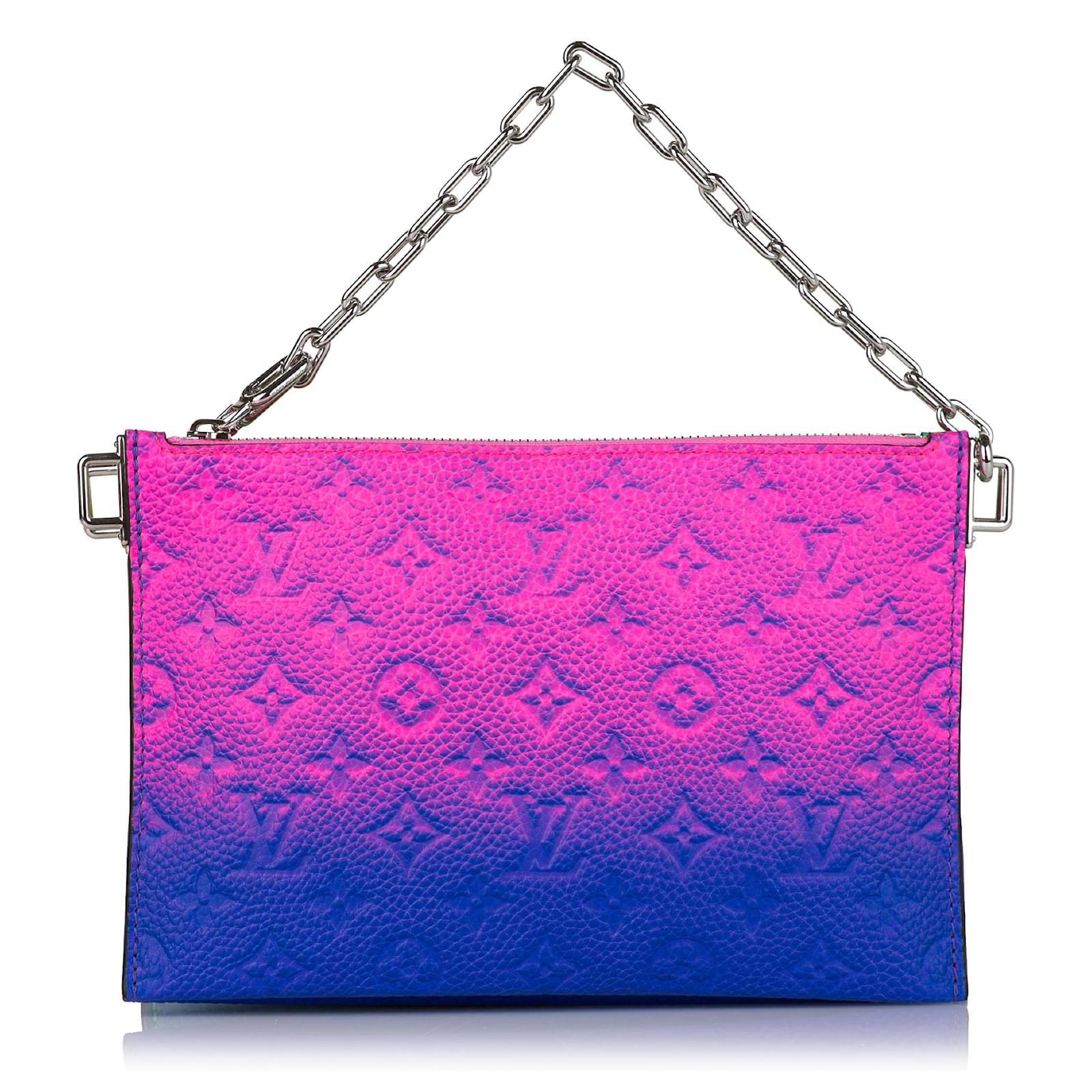 Louis Vuitton Virgil Abloh Blue & Pink Monogram Illusion Leather