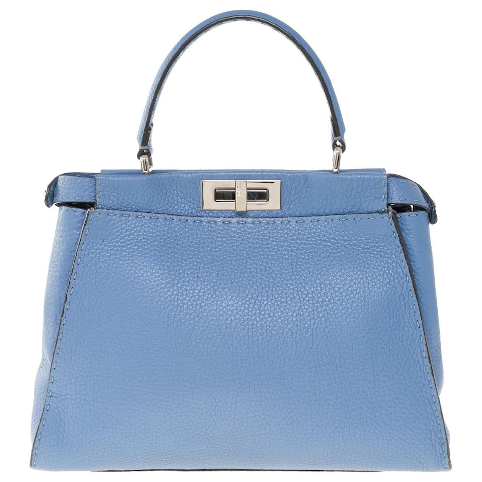 fendi-peekaboo-blue-leather-ref-768871-joli-closet