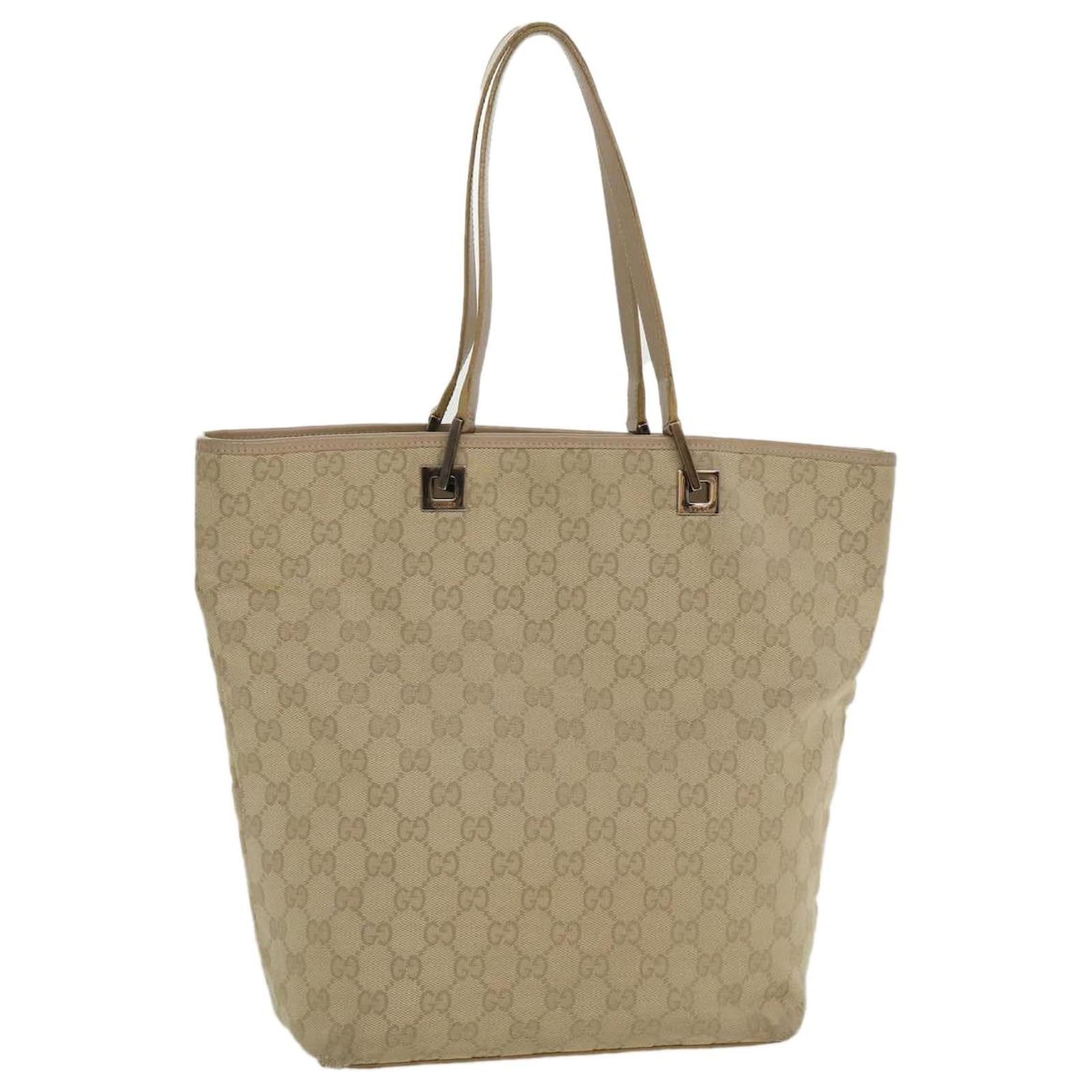 GUCCI GG Canvas Shoulder Bag Beige 31243 Auth tp623 ref.769131 - Joli ...