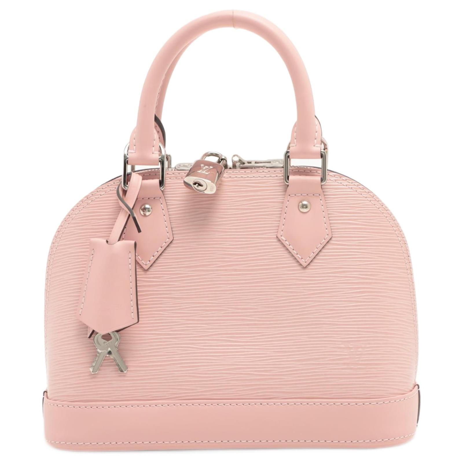Louis Vuitton Pink Epi Leather Alma BB Satchel Louis Vuitton
