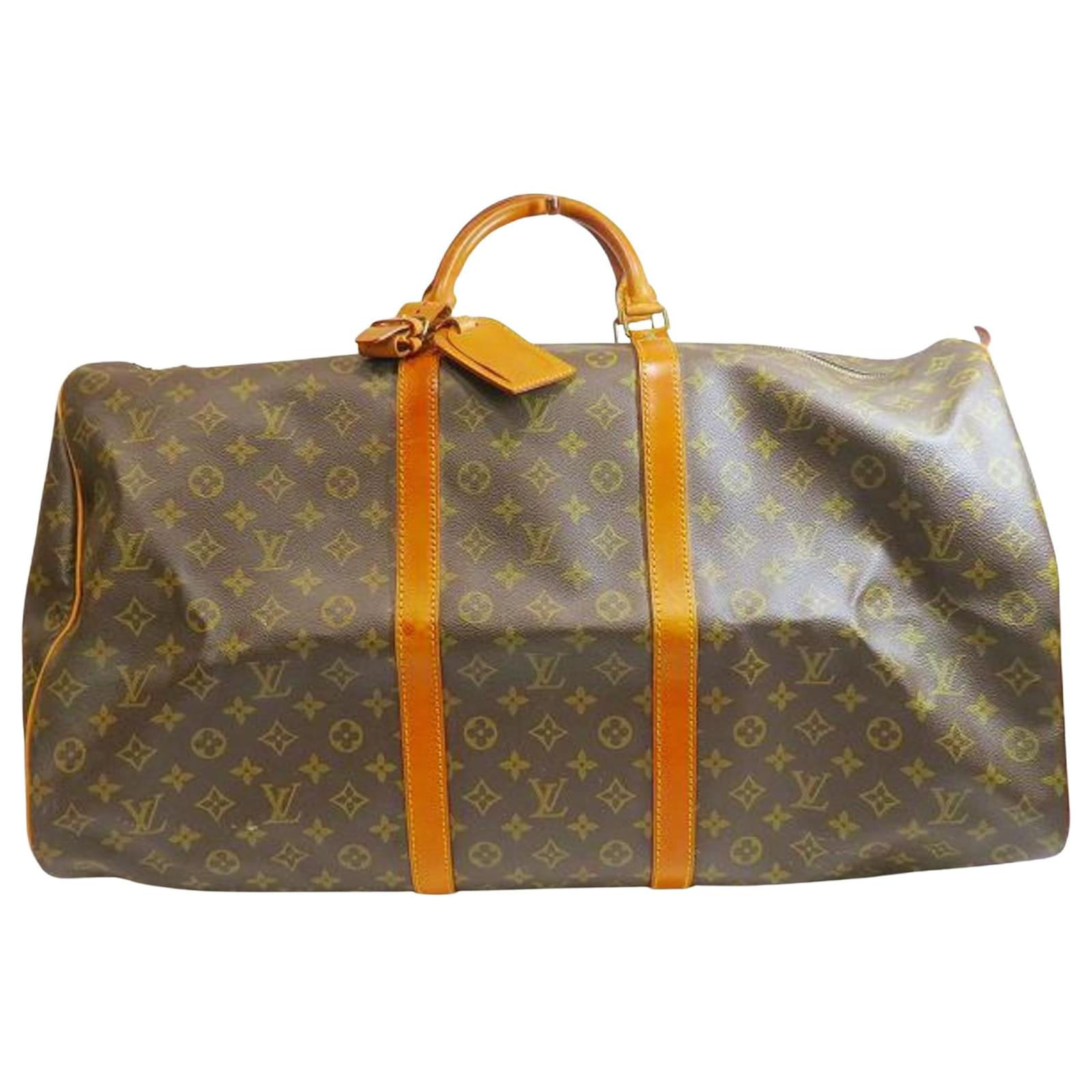 Louis Vuitton Keepall 60 Brown Cloth ref.770586 - Joli Closet