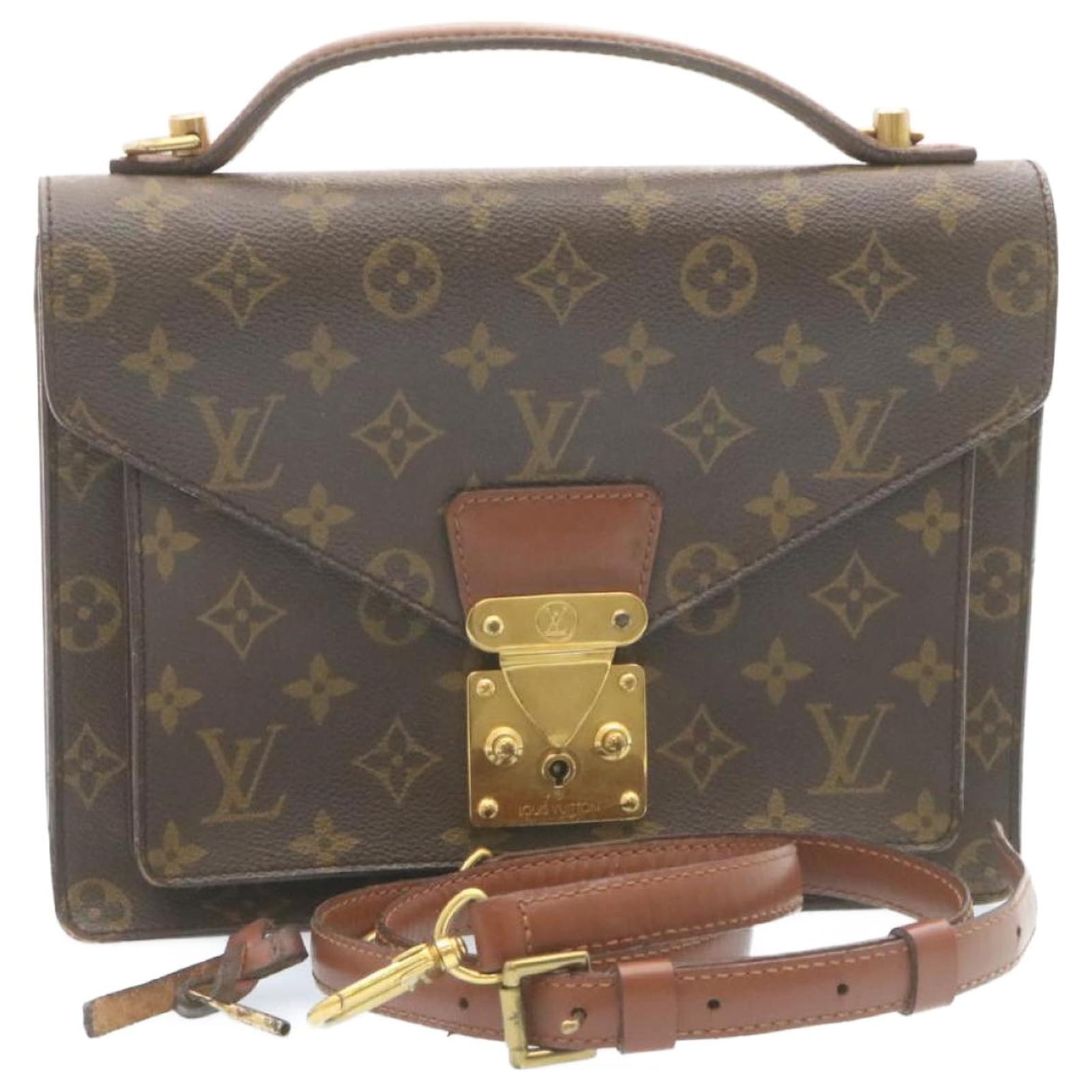 LOUIS VUITTON Monogram Canvas Monceau Briefcase Bag