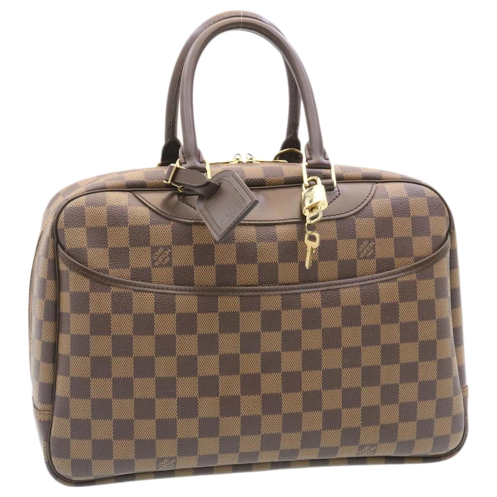 LOUIS VUITTON DEAUVILLE REISETASCHE/HANDTASCHE AUS DAMIER EBENE