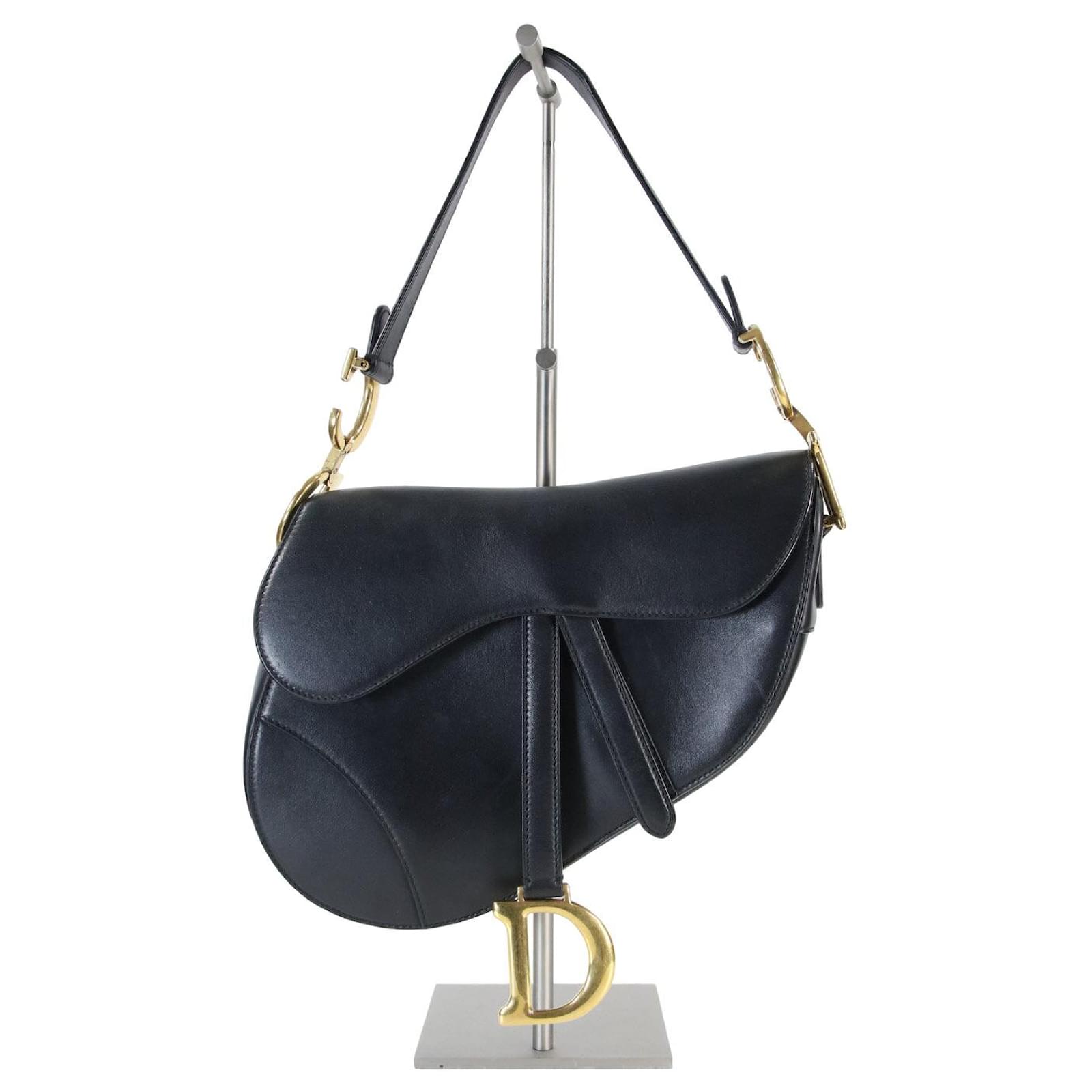 Saddle bag Dior Black Leather ref.771257 Joli Closet