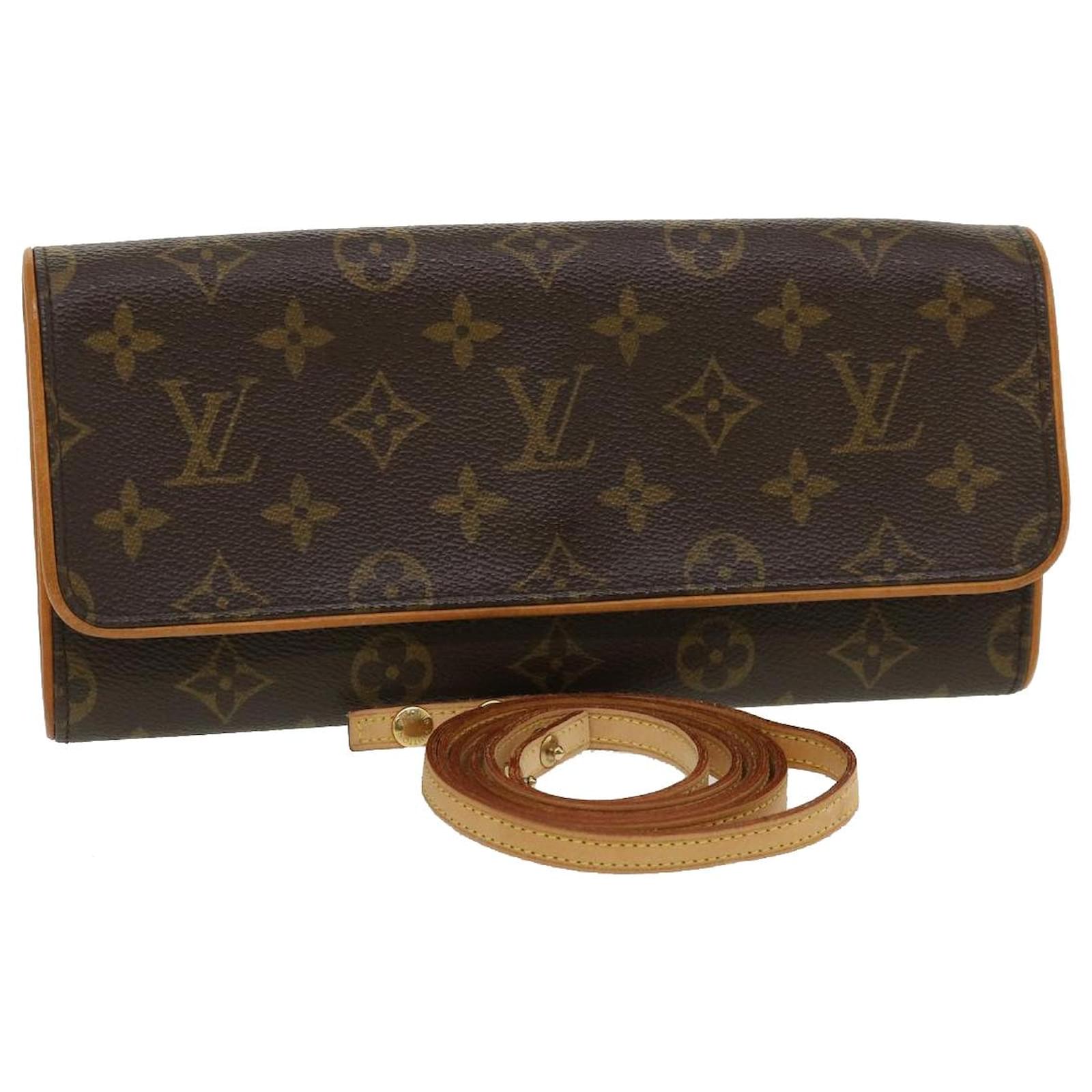 Louis Vuitton Monogram Trocadero 23 Shoulder Bag Pochette Brown