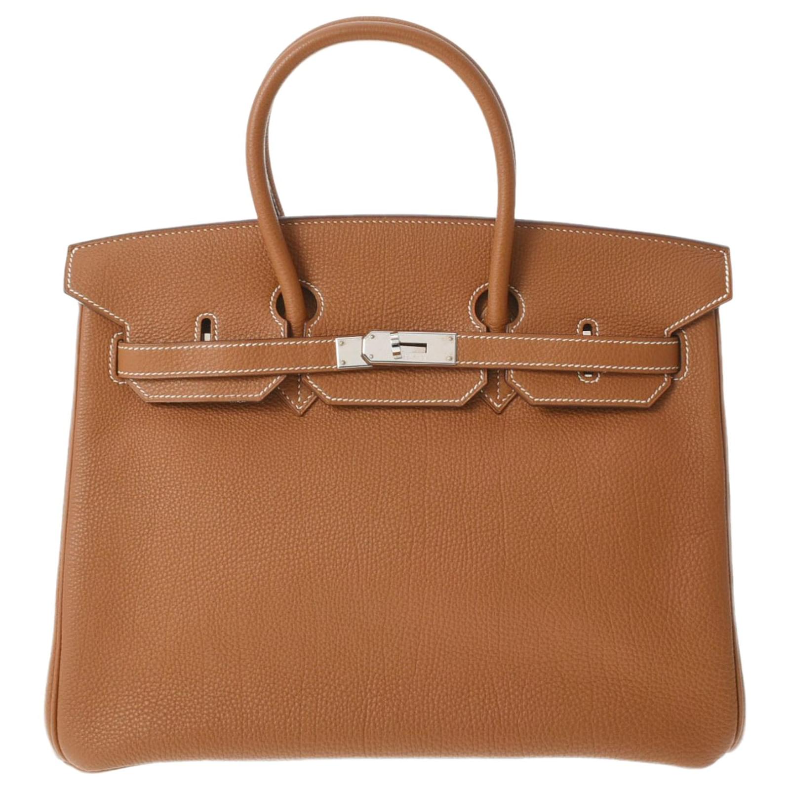 Hermès HERMES BIRKIN 35 Golden Leather ref.772662 Joli Closet