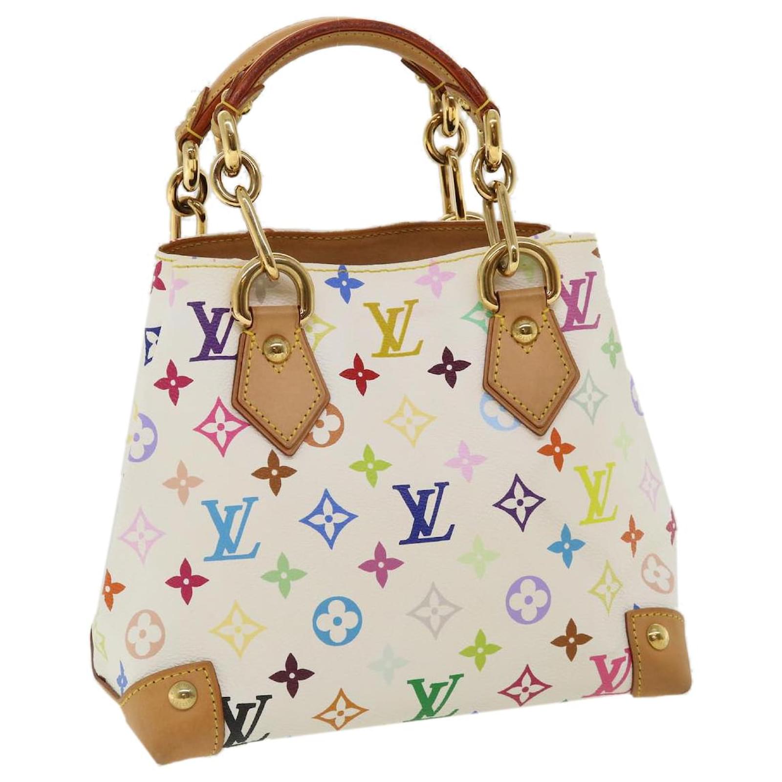 White Louis Vuitton Monogram Multicolore Audra Handbag