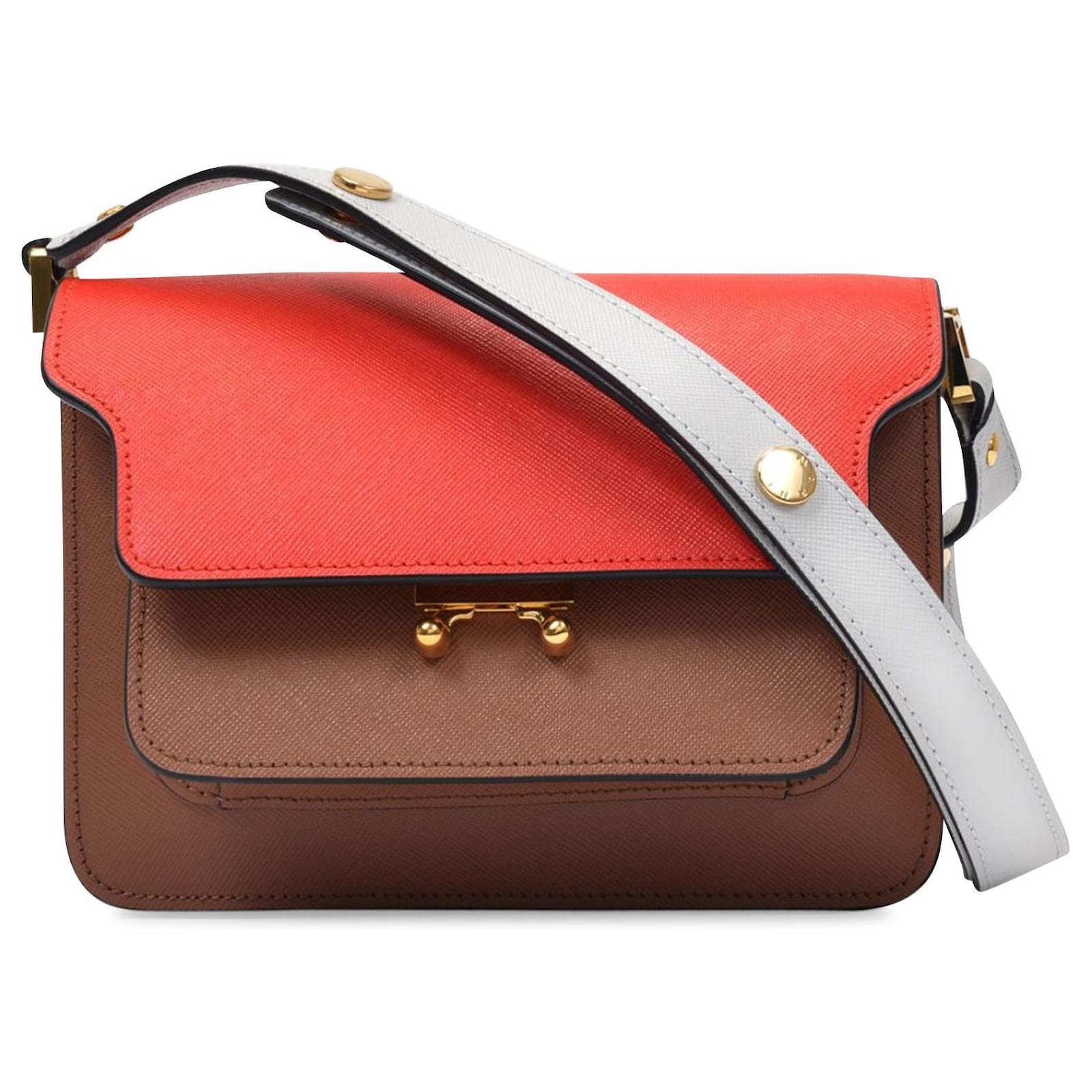 Marni Trunk Mini Crossbody Bag in Red Leather ref.773839 - Joli Closet