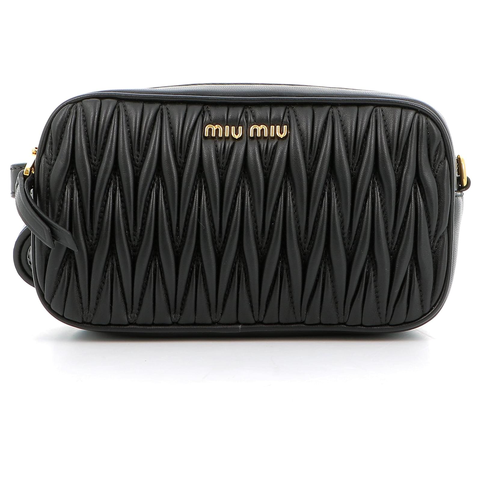miu miu Black Leather ref.773848 Joli Closet