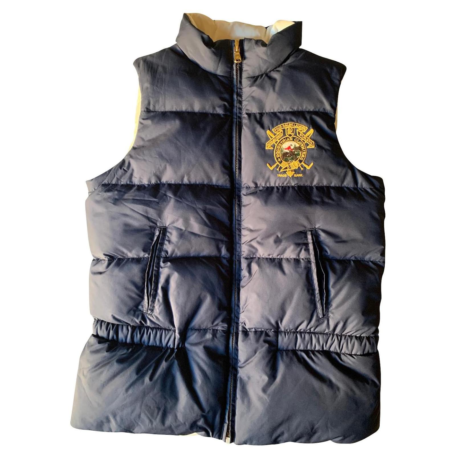Reversible down vest by Polo Ralph Lauren Navy blue Nylon  - Joli  Closet