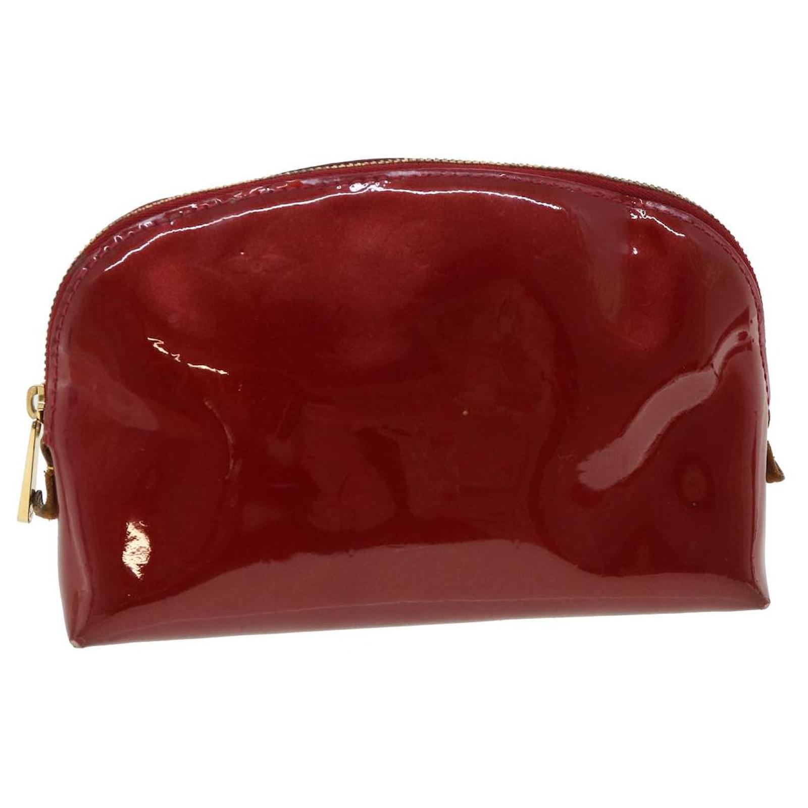 Louis Vuitton Monogram Vernis Trousse Cosmetic Pouch - Red