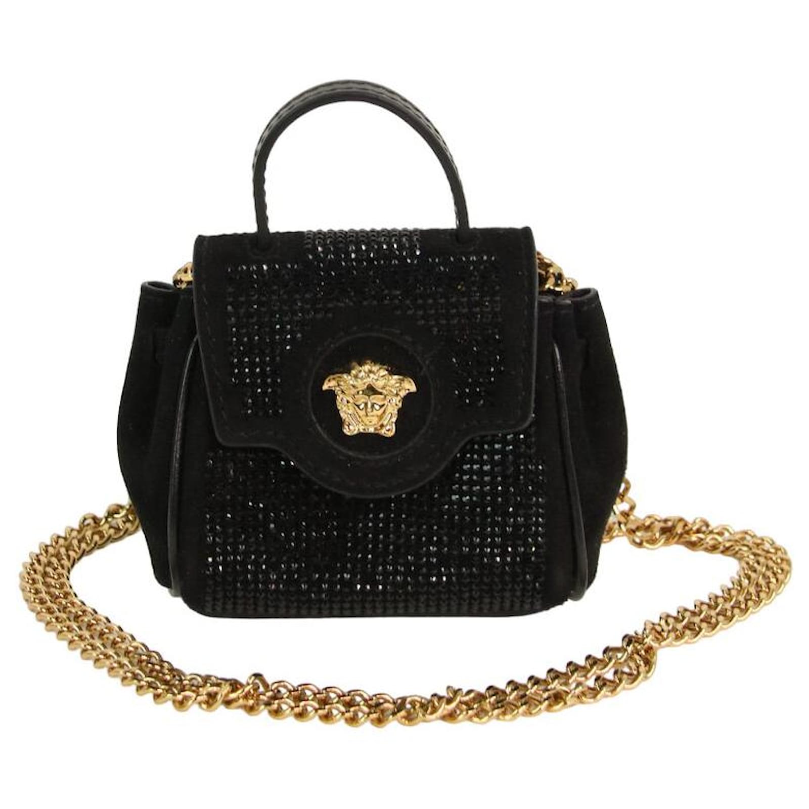 Versace Handbags Black Leather ref.775650 - Joli Closet