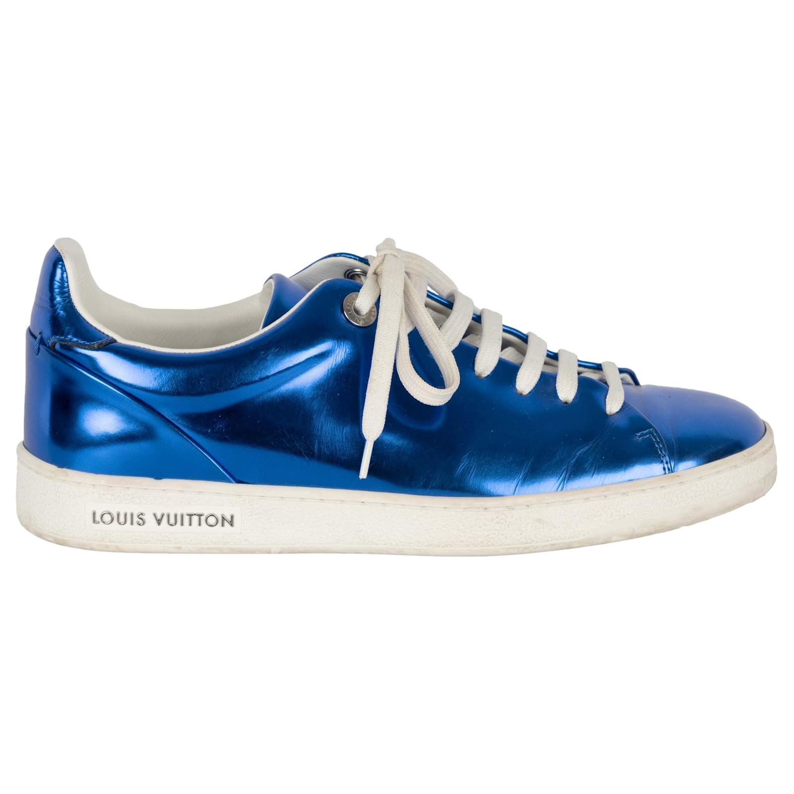 Louis Vuitton Metallic Blue Sneakers ref.775654 - Joli Closet
