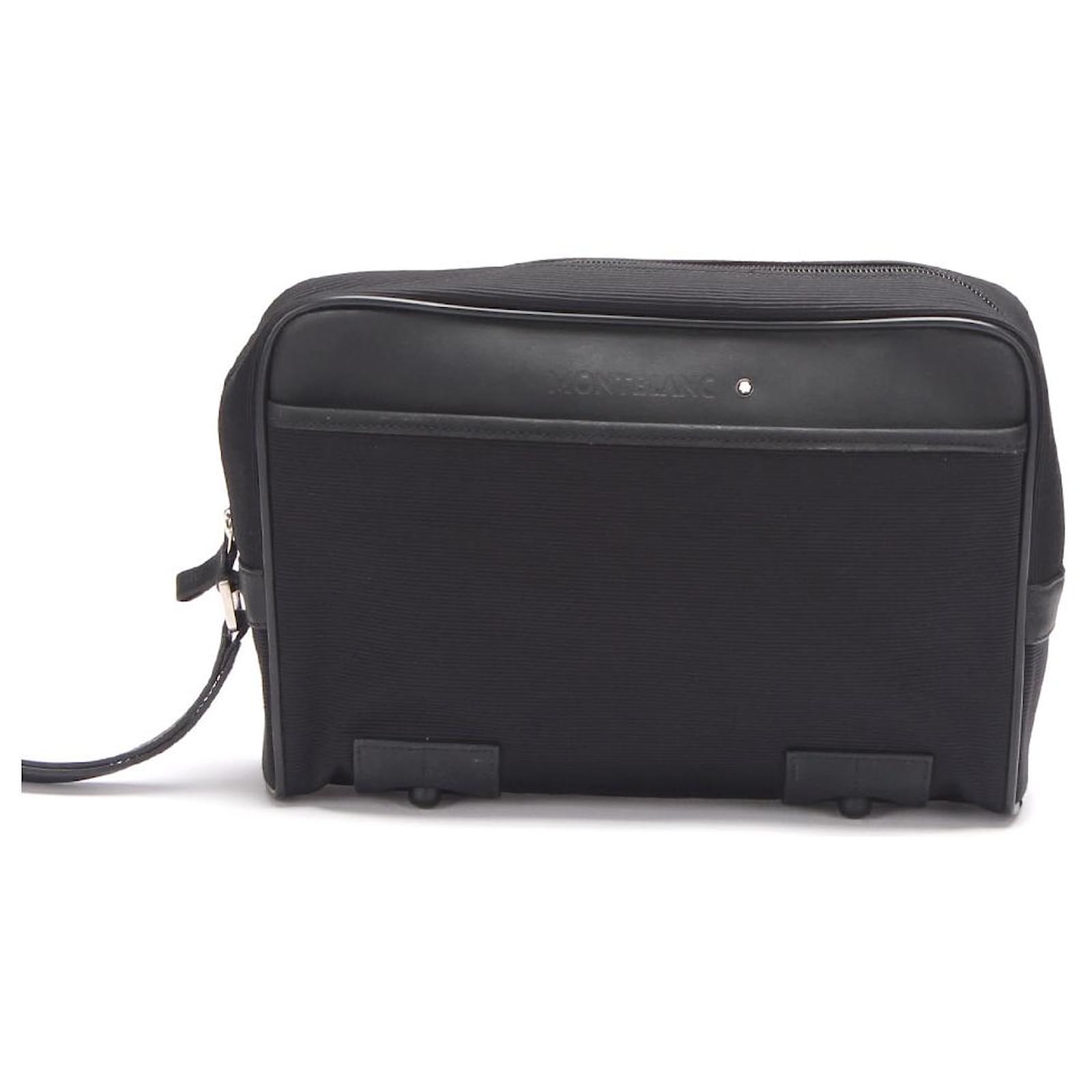 Montblanc Canvas Clutch Bag Black Cloth ref.775953 - Joli Closet
