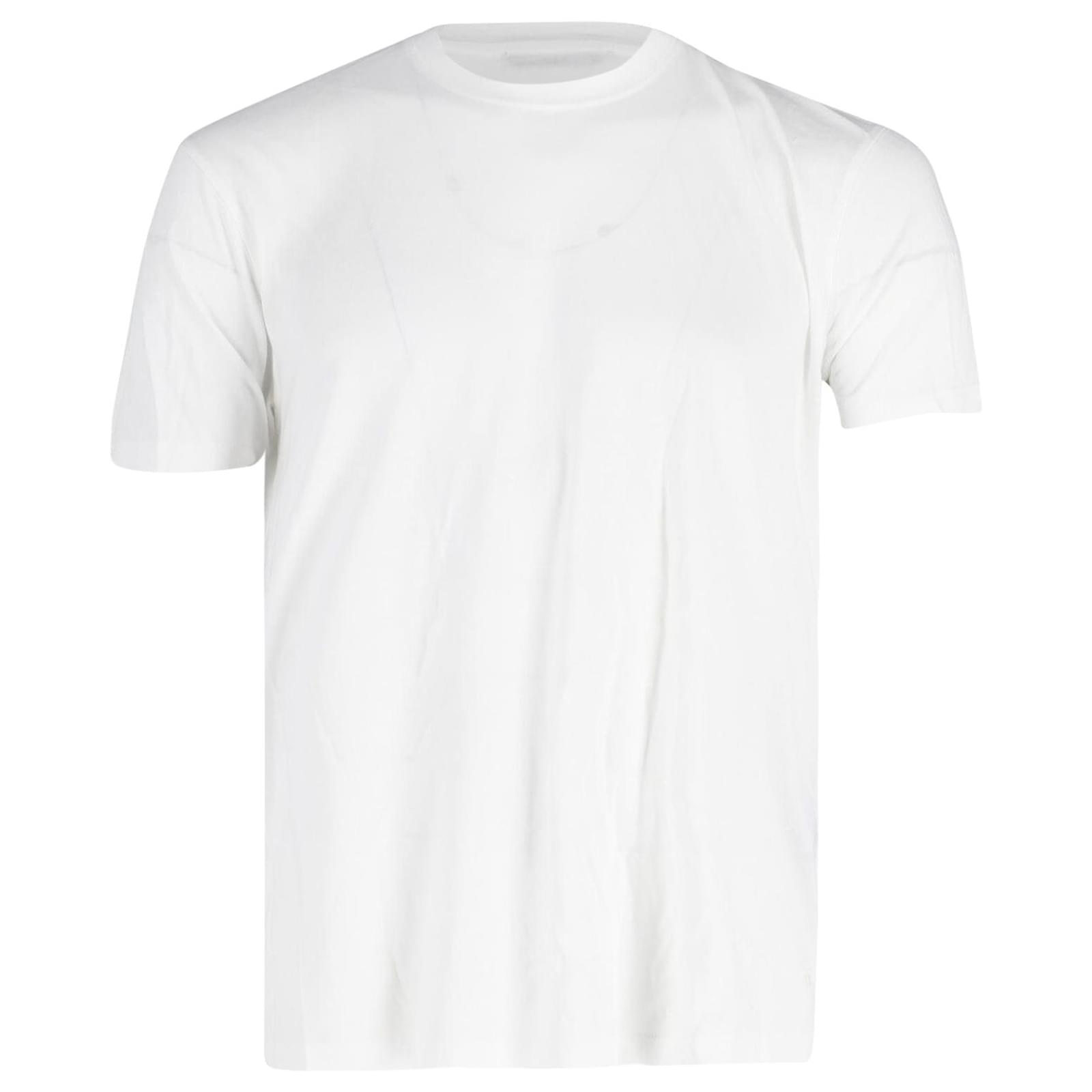 Tom Ford Slim Fit Basic T-Shirt in White Cotton ref.776836 - Joli Closet