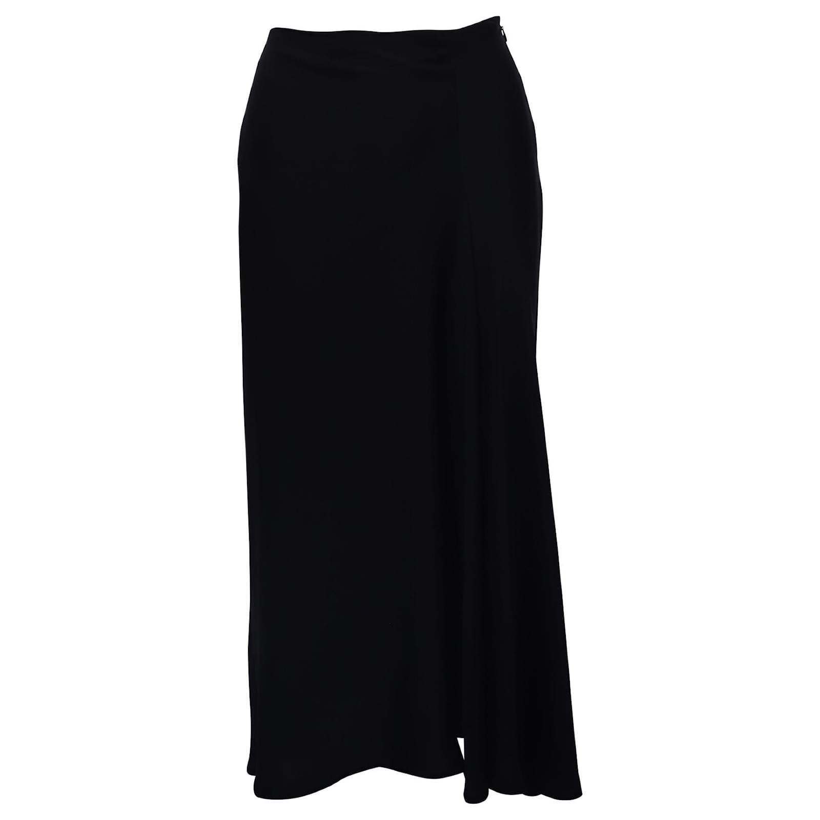 Theory Flared Skirt in Black Silk ref.776984 - Joli Closet