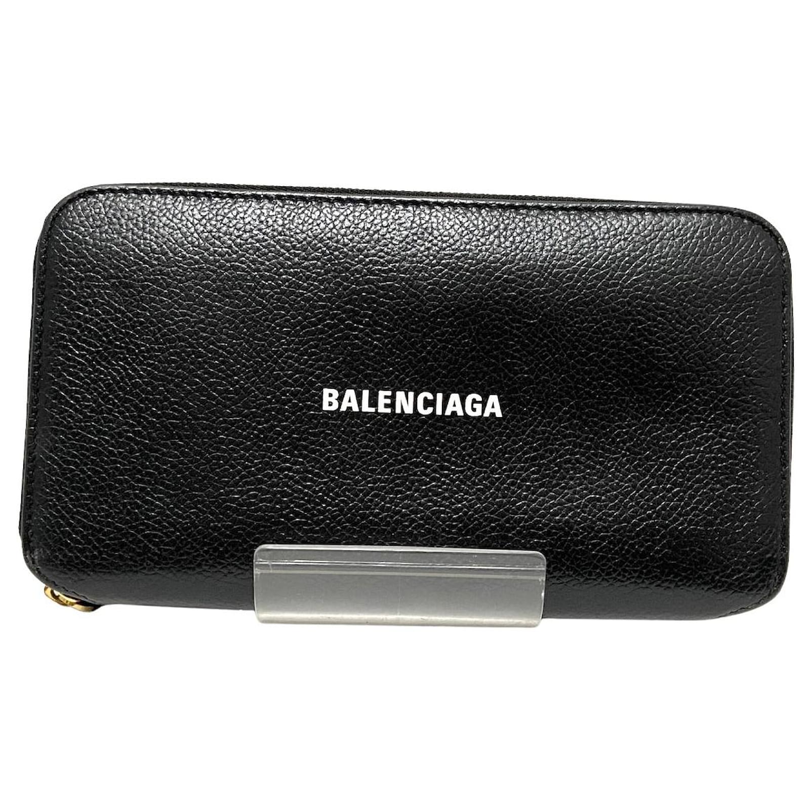 høj Oprigtighed udgifterne Balenciaga Continental Zip Around Black Leather ref.777487 - Joli Closet