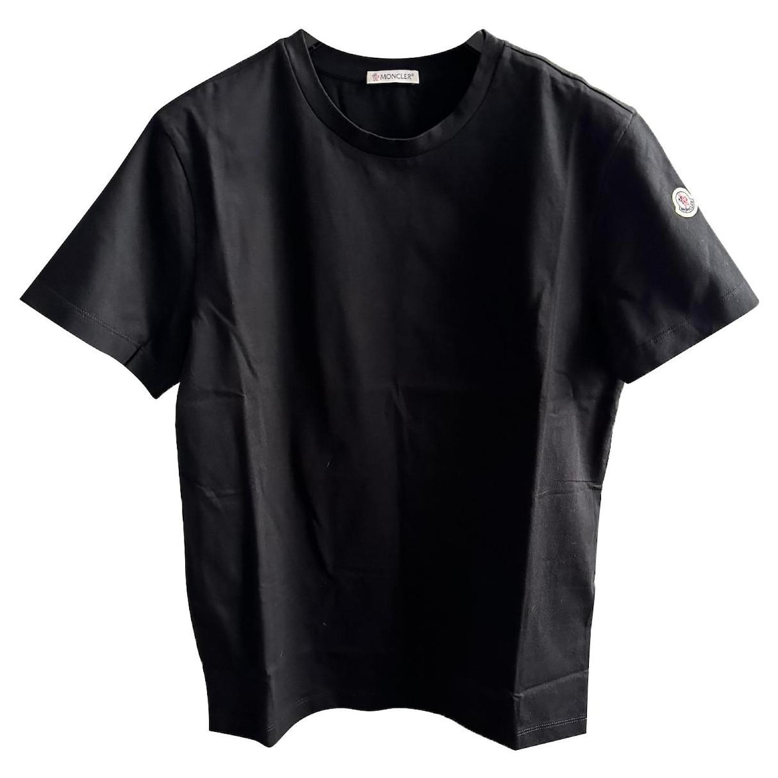 Moncler Black cotton t-shirt S ref.778271 - Joli Closet