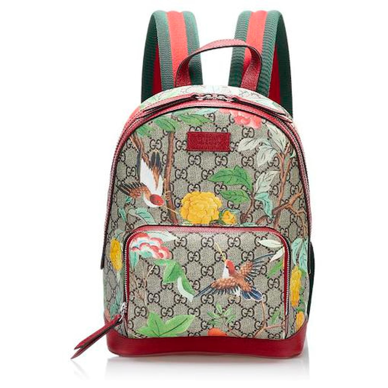 Gucci GG Supreme Tian Backpack Beige ref.779642 - Joli Closet