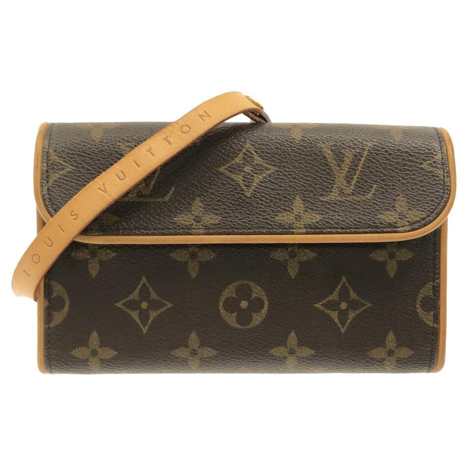 Louis Vuitton Pochette Florentine Brown Cloth ref.780321