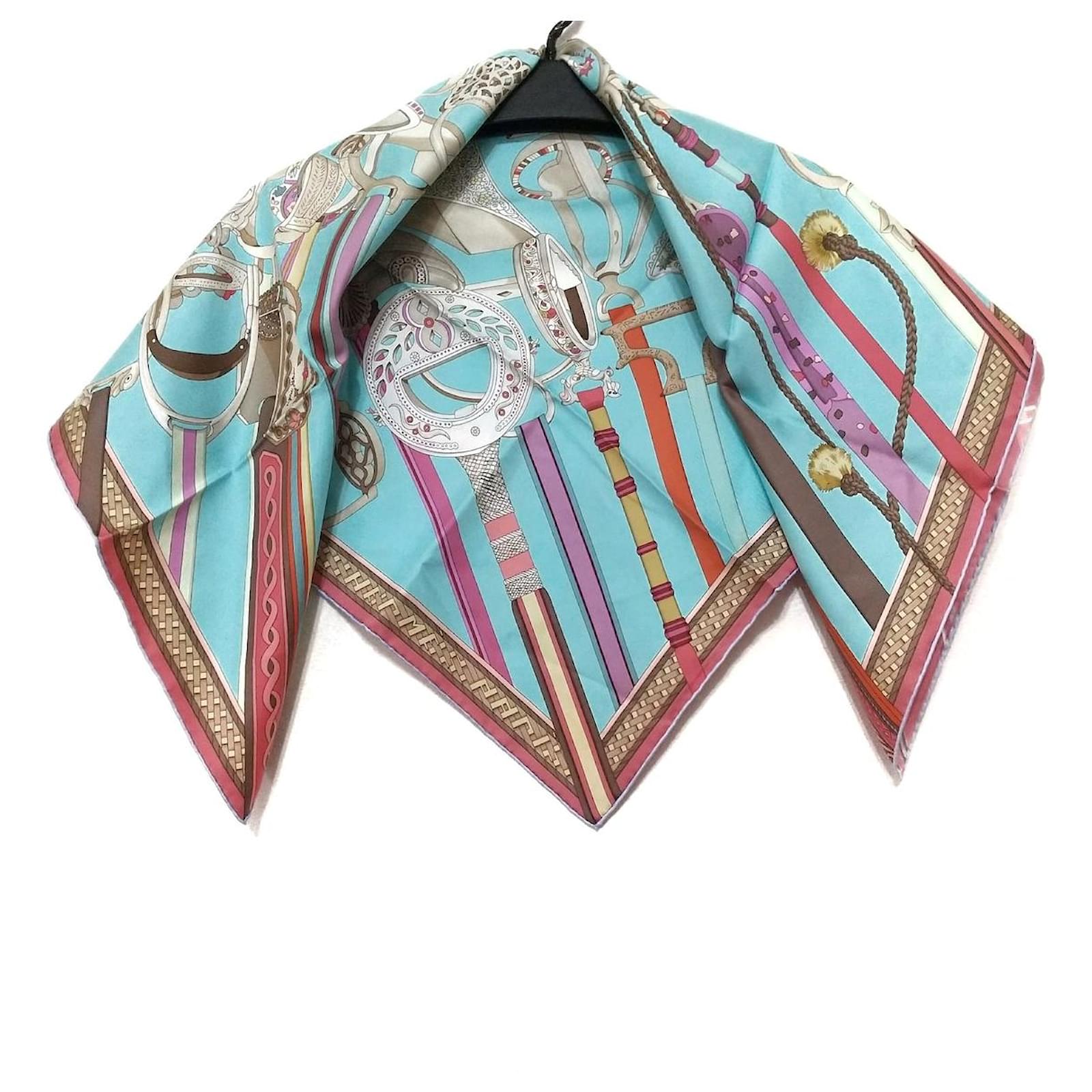 [Hermes] Hermes Carre 90 Silk Scarf GALOP CHROMATIQUE Multicolor [Used] [Authenticated and Guaranteed Authentic] 202249
