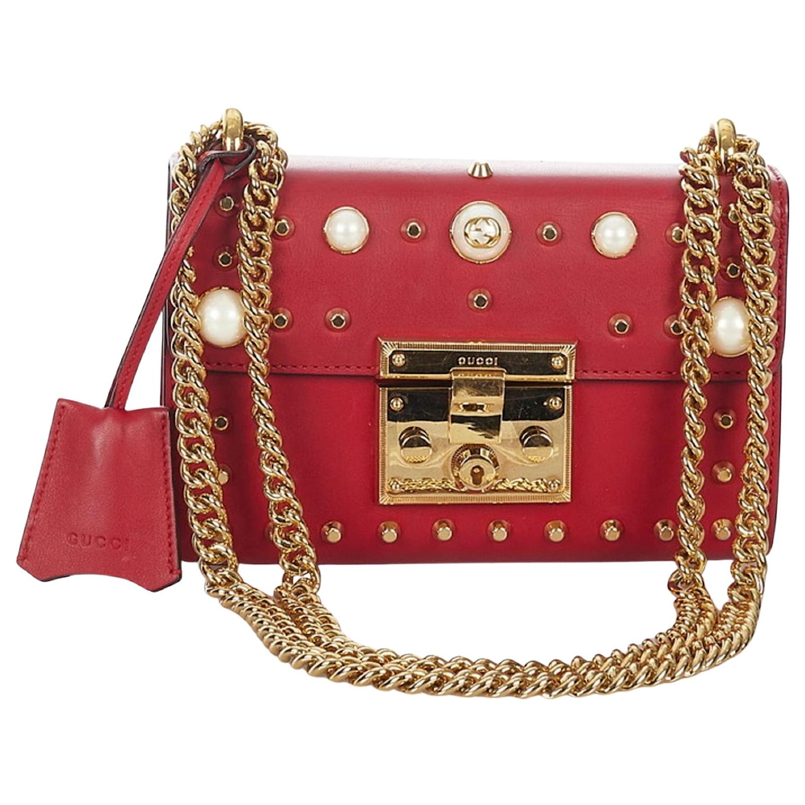 Gucci Padlock Red Leather ref.780662 Joli Closet
