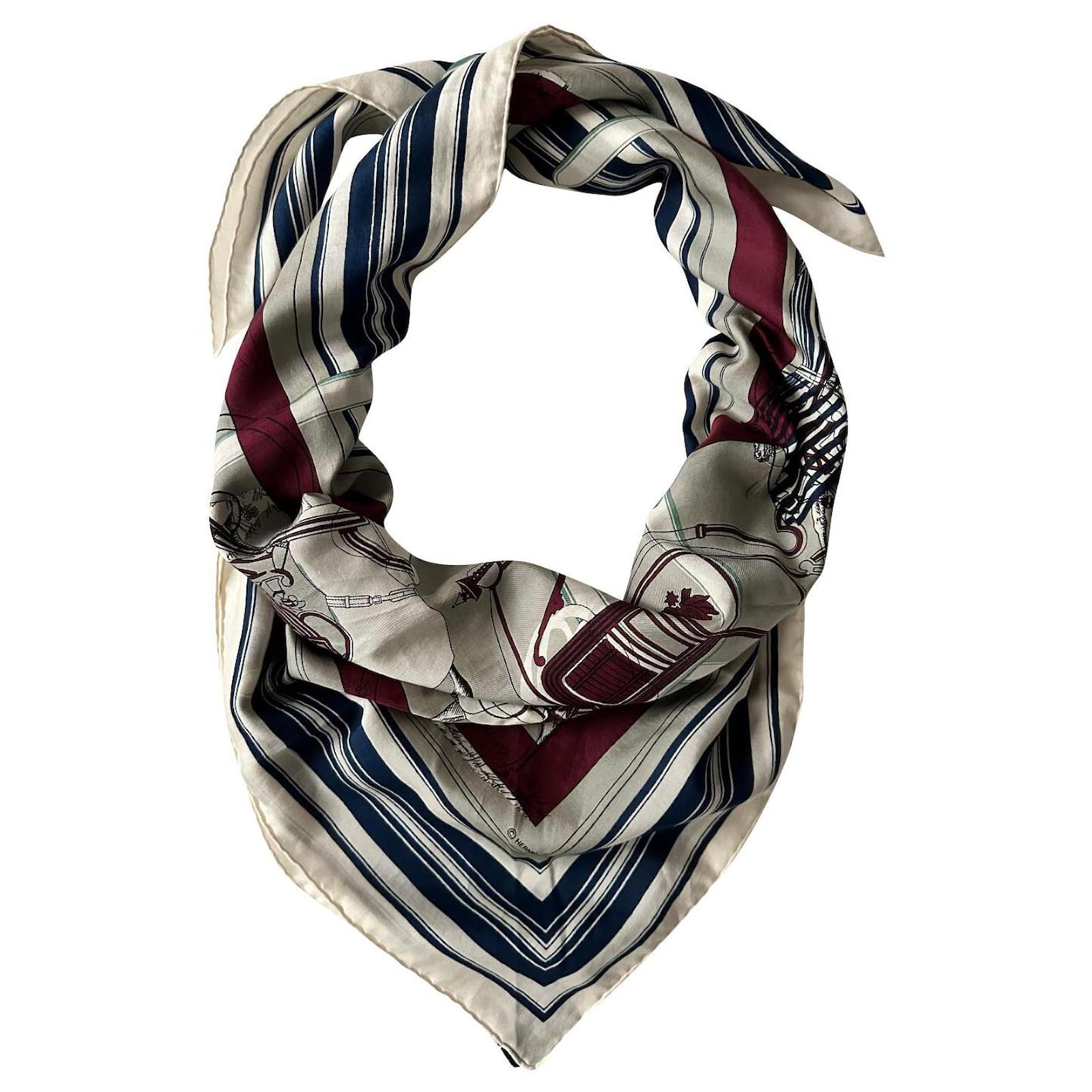 Hermès Printed cotton silk vintage foulard Multiple colors ref.782221 -  Joli Closet