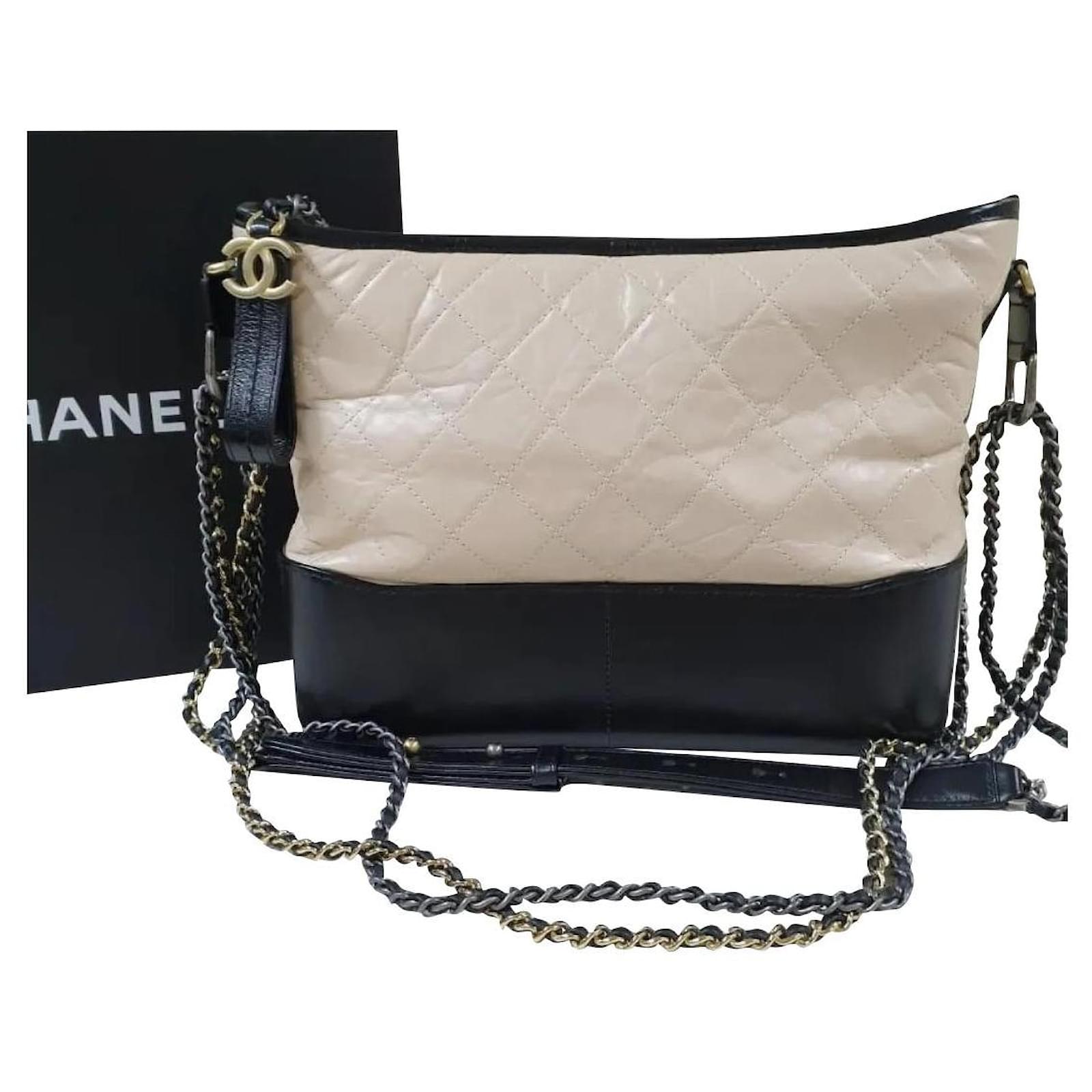 chanel bag black and white