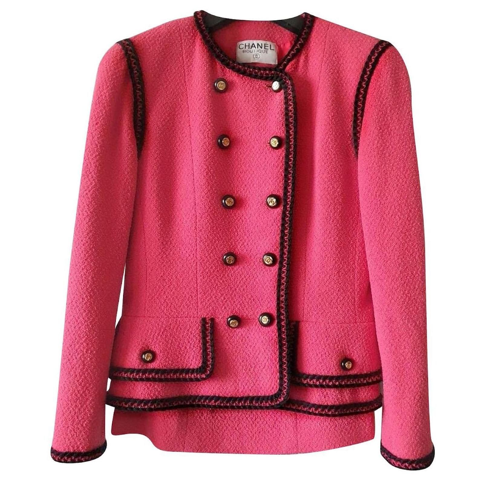 Chanel tailor Black Pink Tweed ref.783289 - Joli Closet