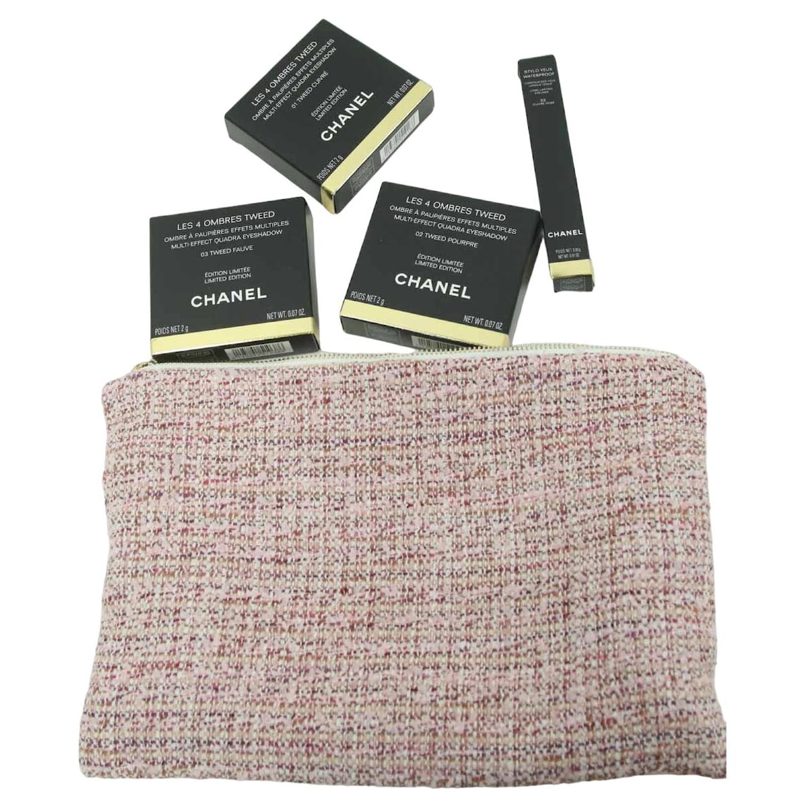 Chanel Tweed Exclusive Eyeshadow Kit and Eye Shadow Pink ref