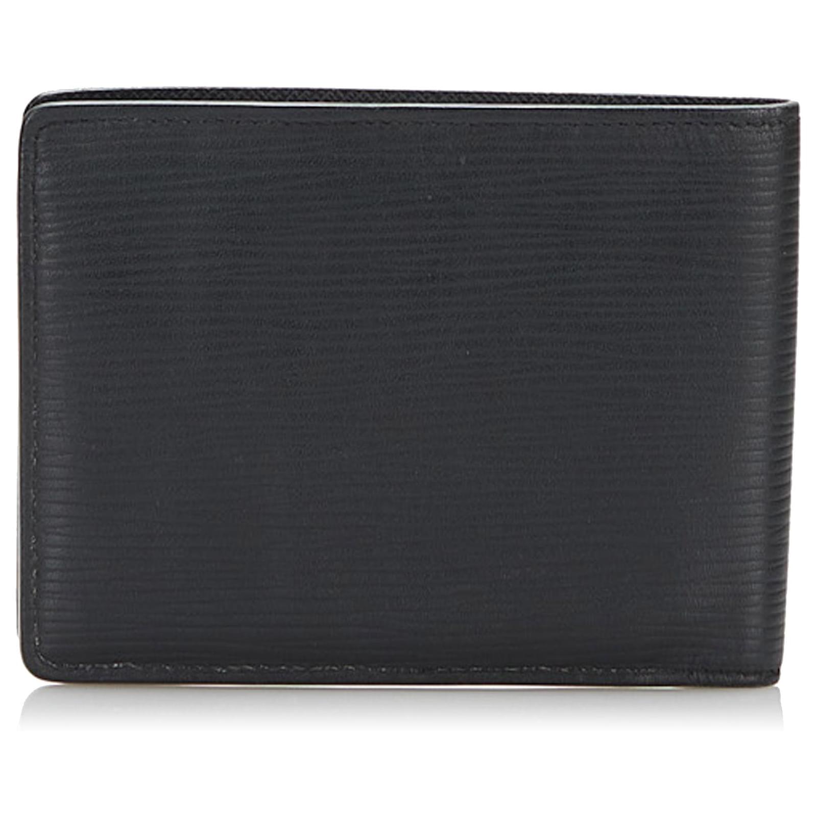 Louis Vuitton Black Epi Macro Wallet Leather ref.783691 - Joli Closet