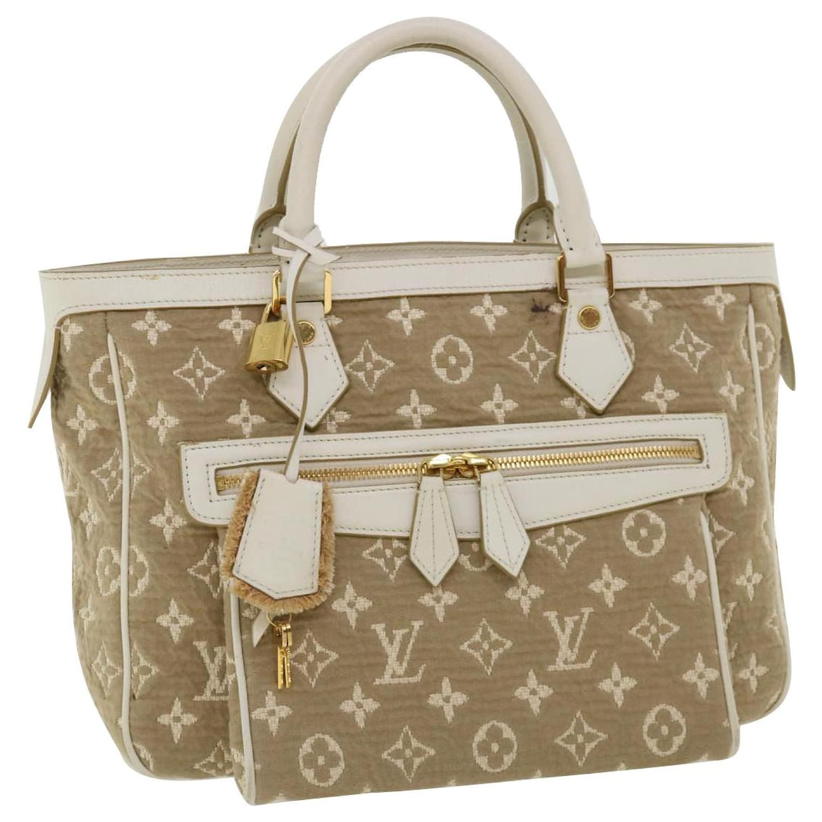 Louis Vuitton White Monogram Sabbia Cabas Limited Addition MM Bag