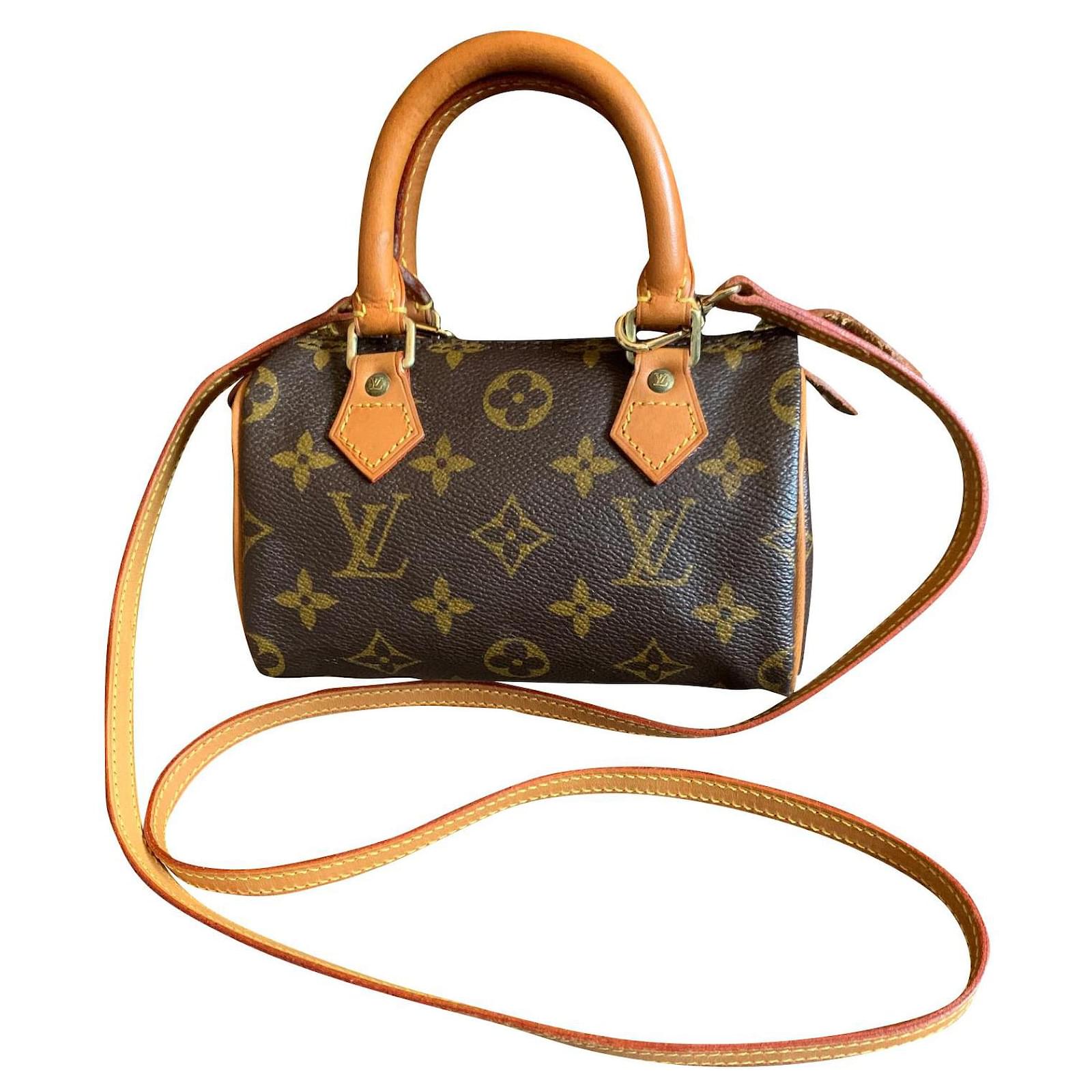 Vintage Louis Vuitton Nano Speedy Monogram Bag with LV Strap