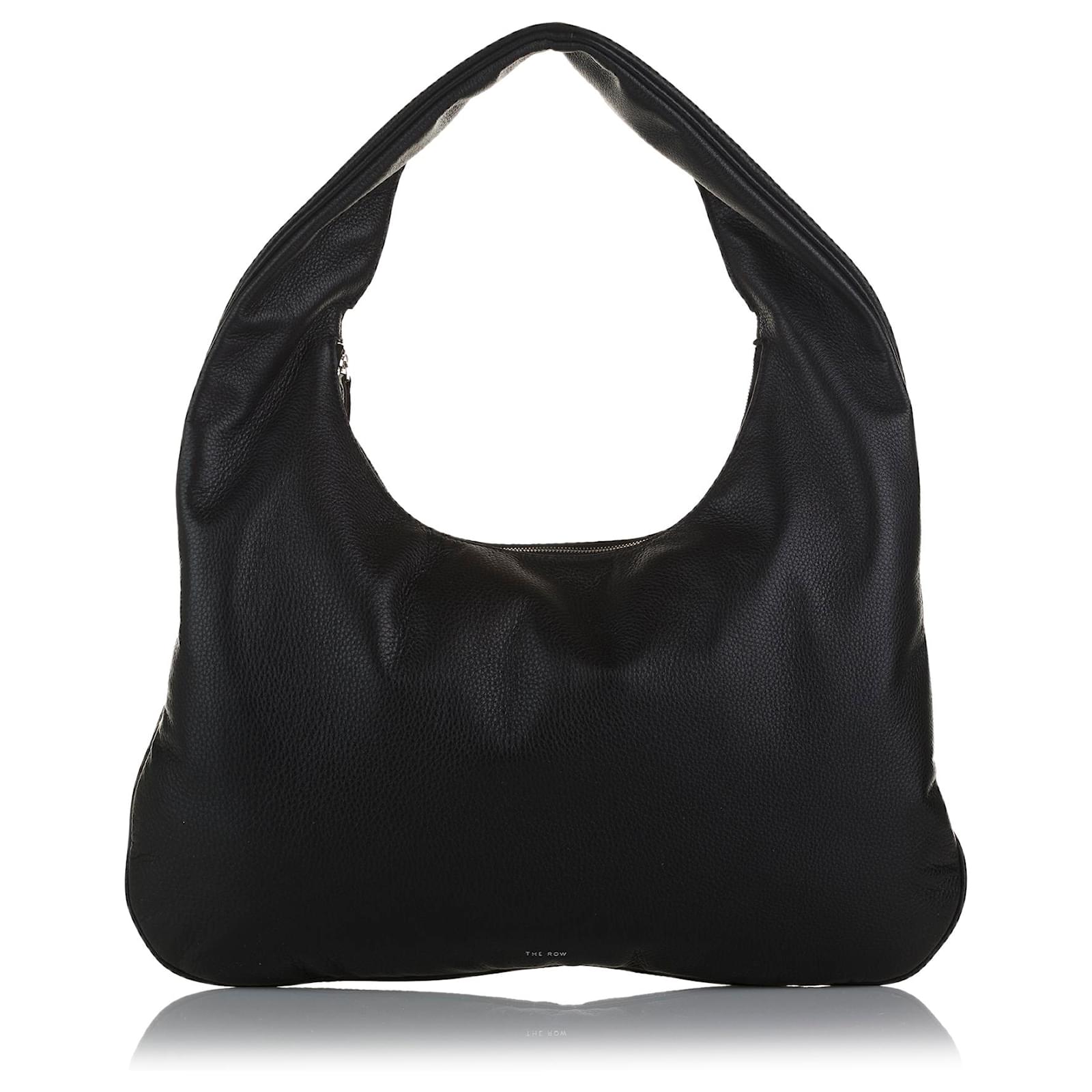 The Row Black Medium Everyday Shoulder Bag Leather Pony-style