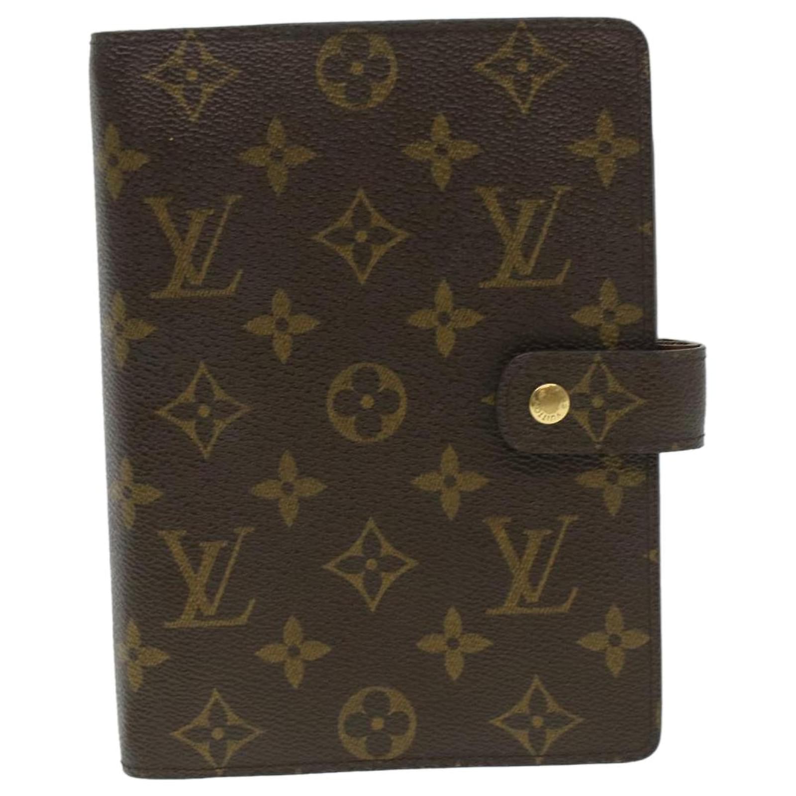 Agenda MM Louis Vuitton Brown Multiple colors Beige Dark brown Leather  Cloth Cloth ref.78406 - Joli Closet