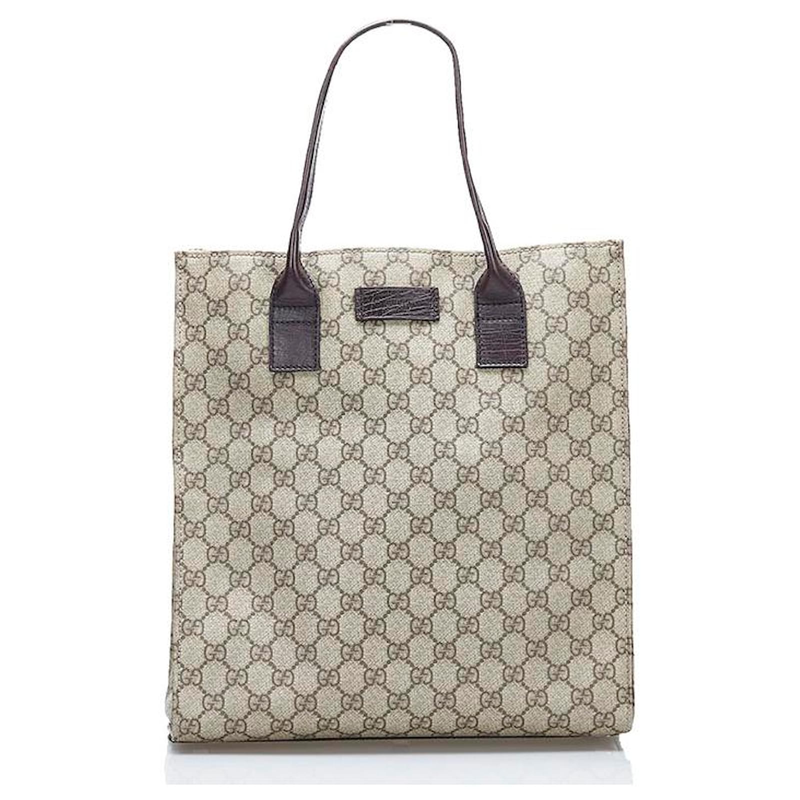 Gucci Gg Supreme Tote Bag Beige Ref Joli Closet