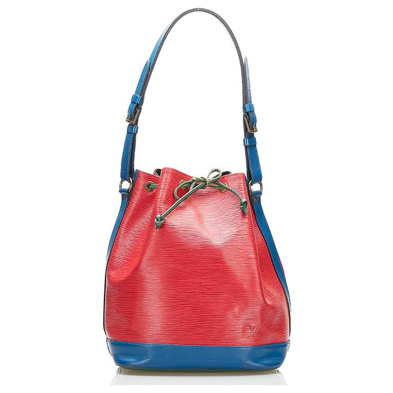 Louis Vuitton Epi Noe Tricolor M44084 Red Leather Pony-style