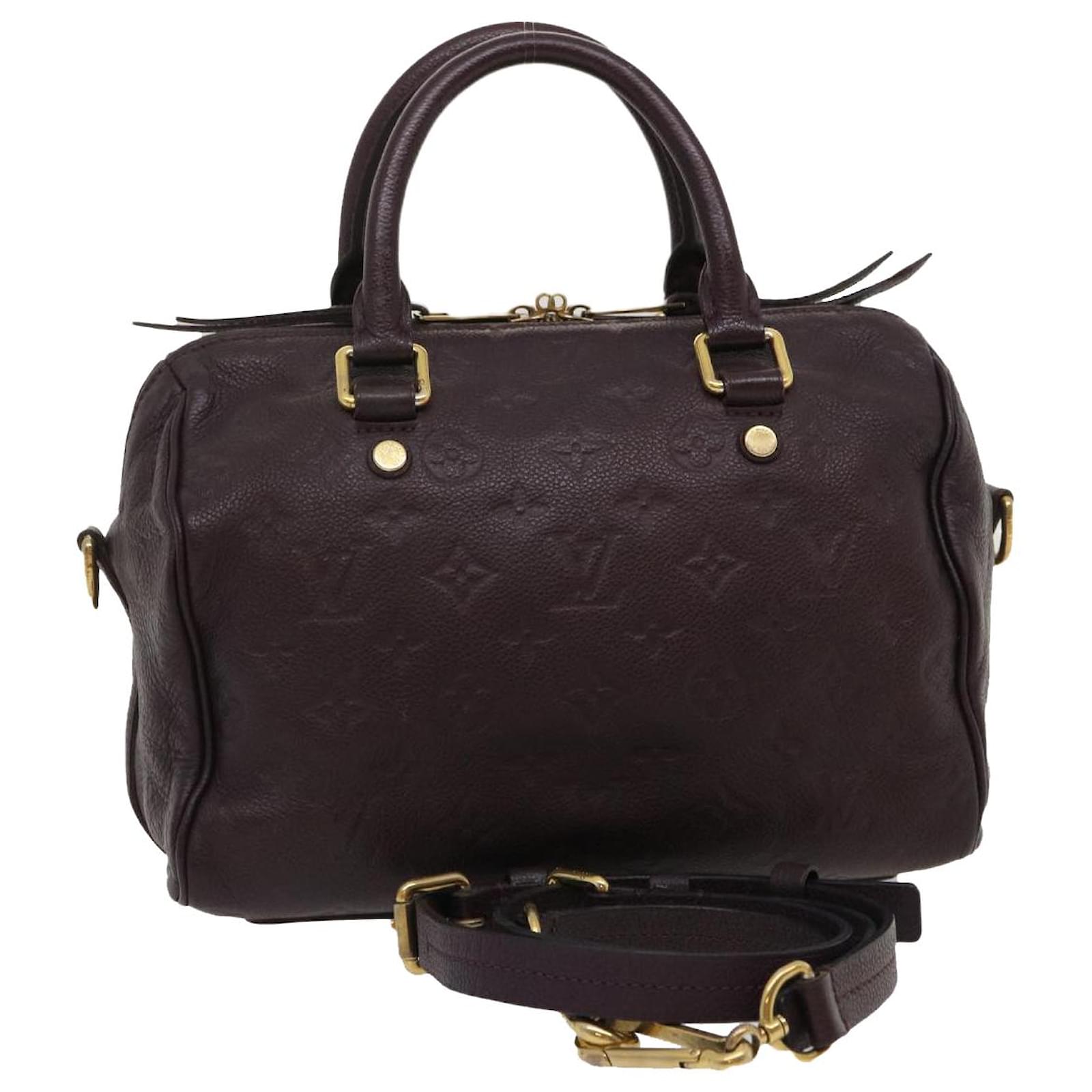 Louis Vuitton speedy Bandouliere 25 Purple Leather ref.781449 - Joli Closet