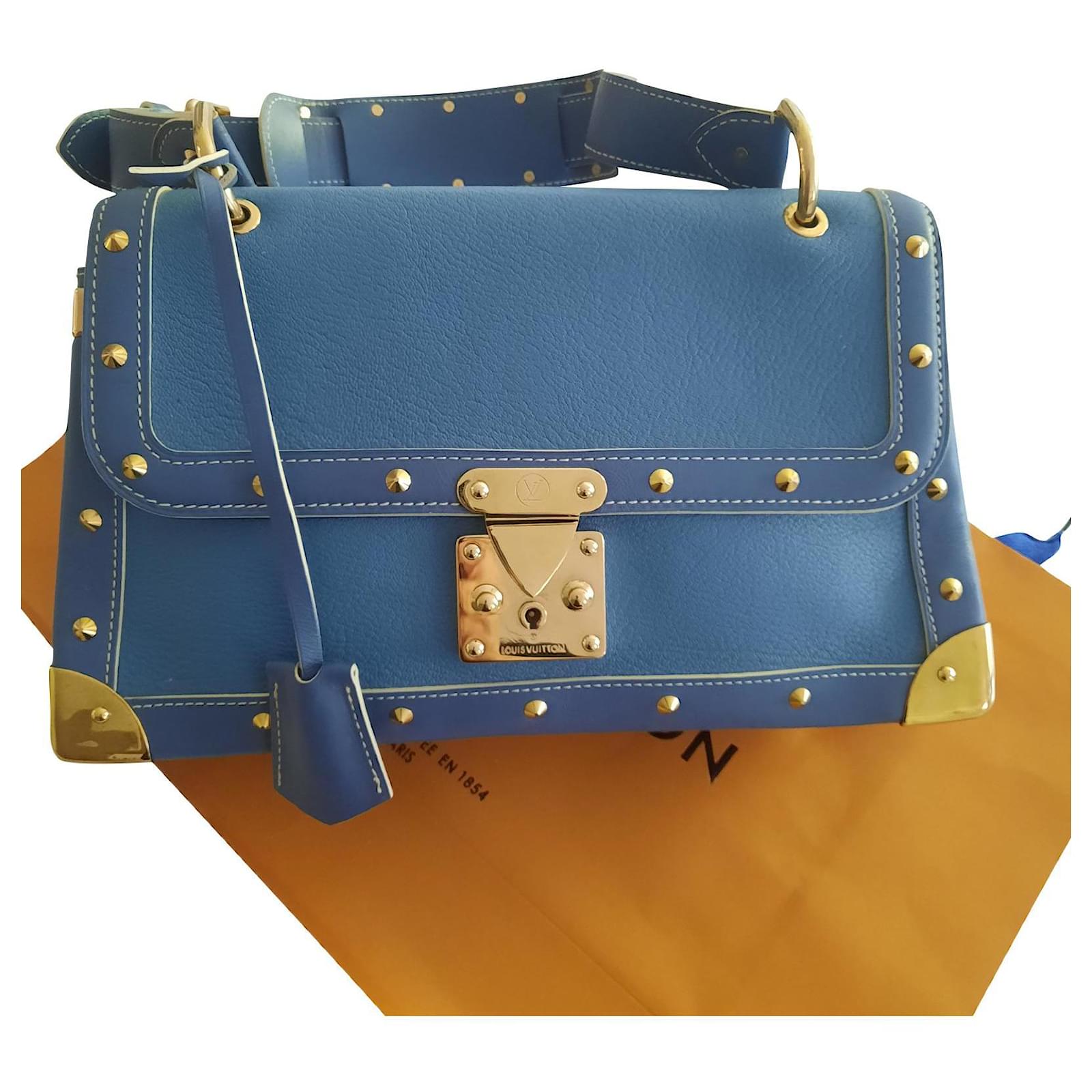 Louis Vuitton Blue Suhali Leather Le Talentueux Handbag