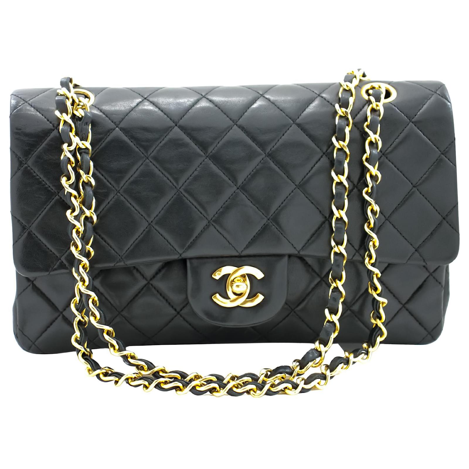 Chanel Double flap Black Leather ref.786326 - Joli Closet